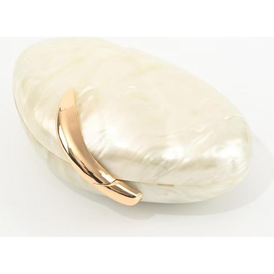 Bolso de mano acrílico plateado Blinkgoo 22x15 cm para mujer