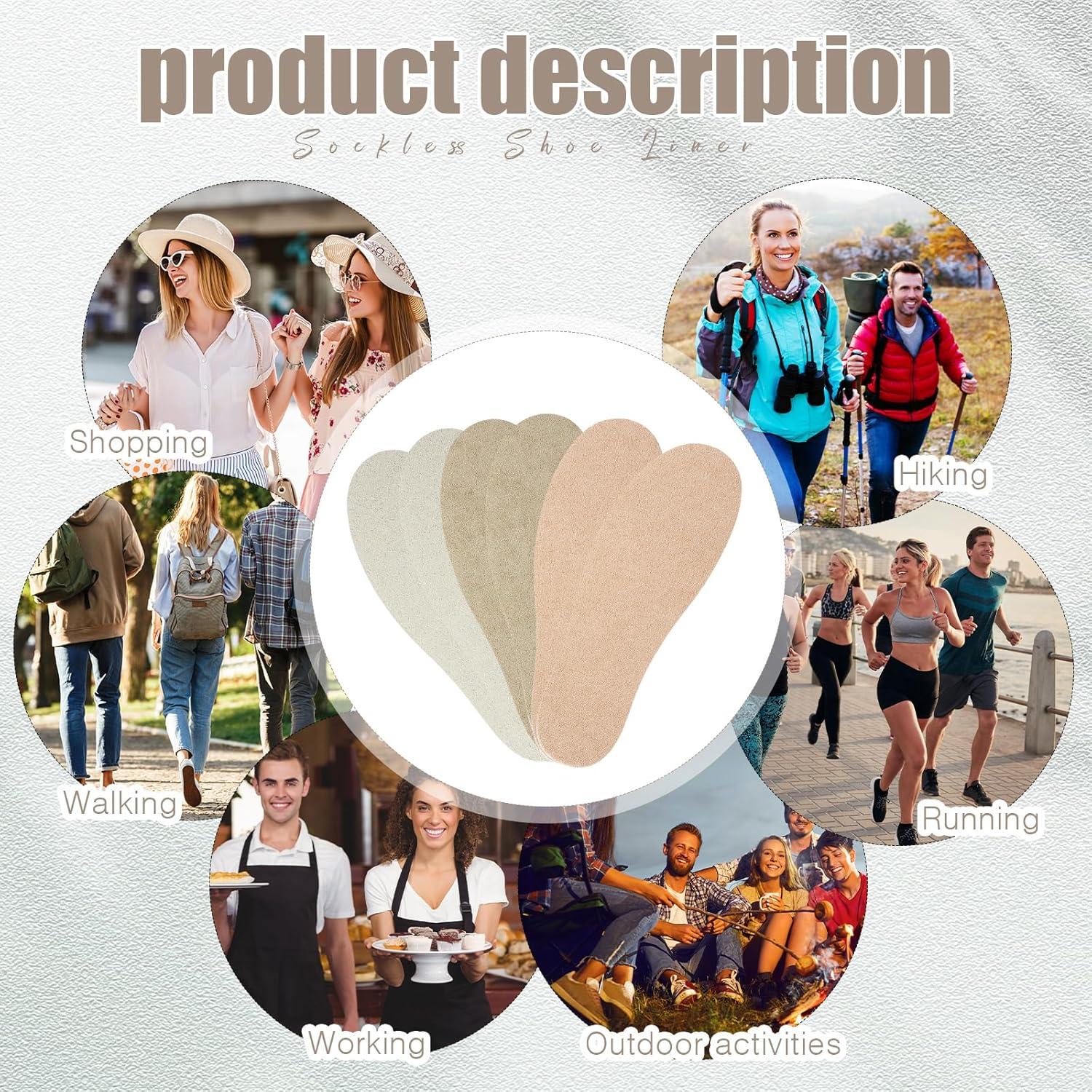 3 Pares de Plantillas Lavables Antideslizantes para Zapatos