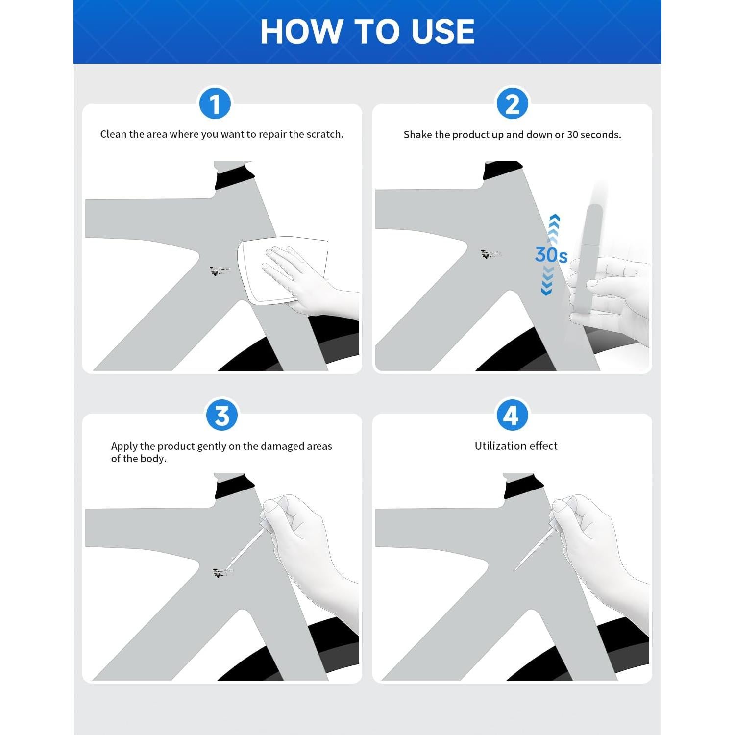 Pintura de Retoque Brillo Ámbar RSACET para Bicicletas Giant