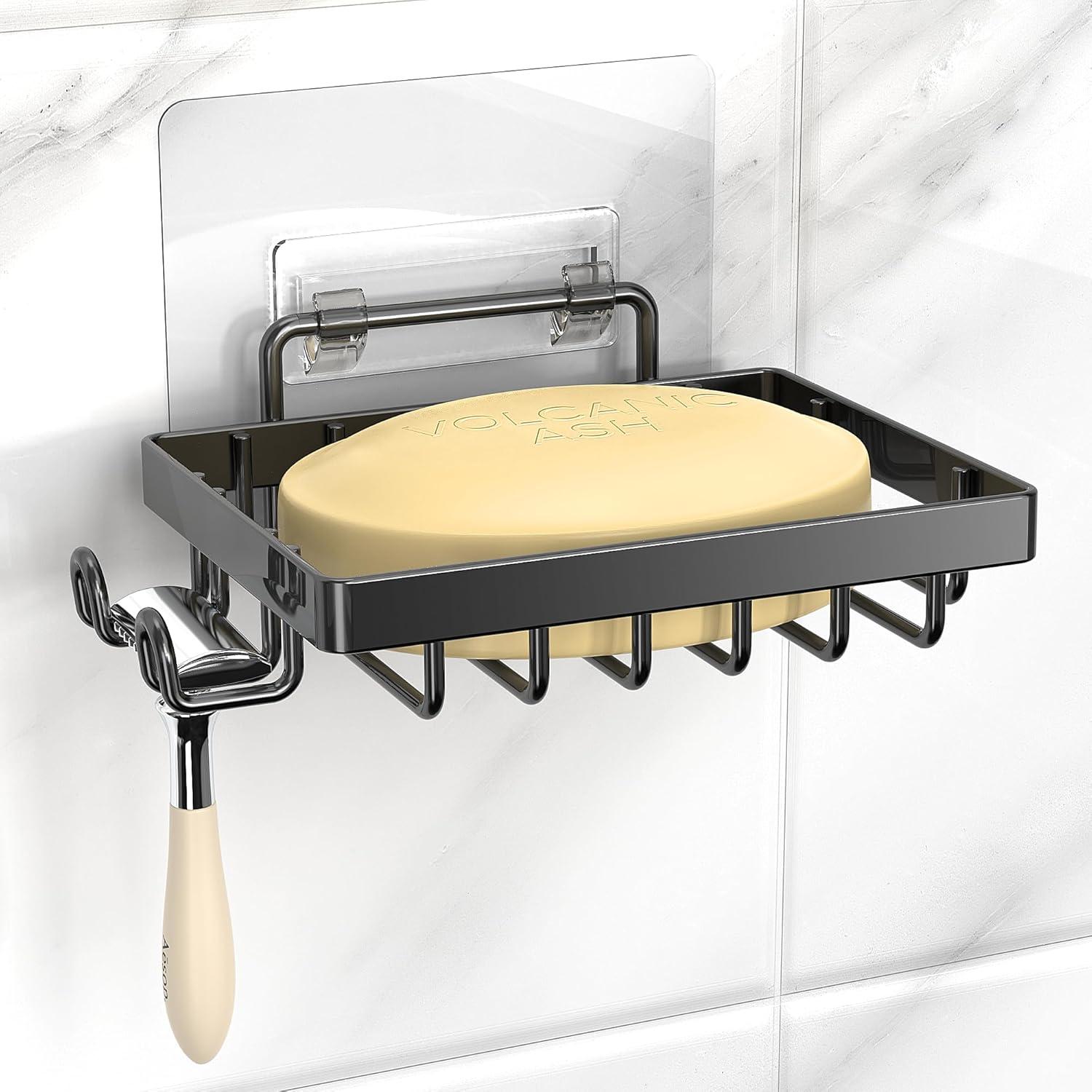 Soporte para Jabón Moforoco Negro de Acero Inoxidable