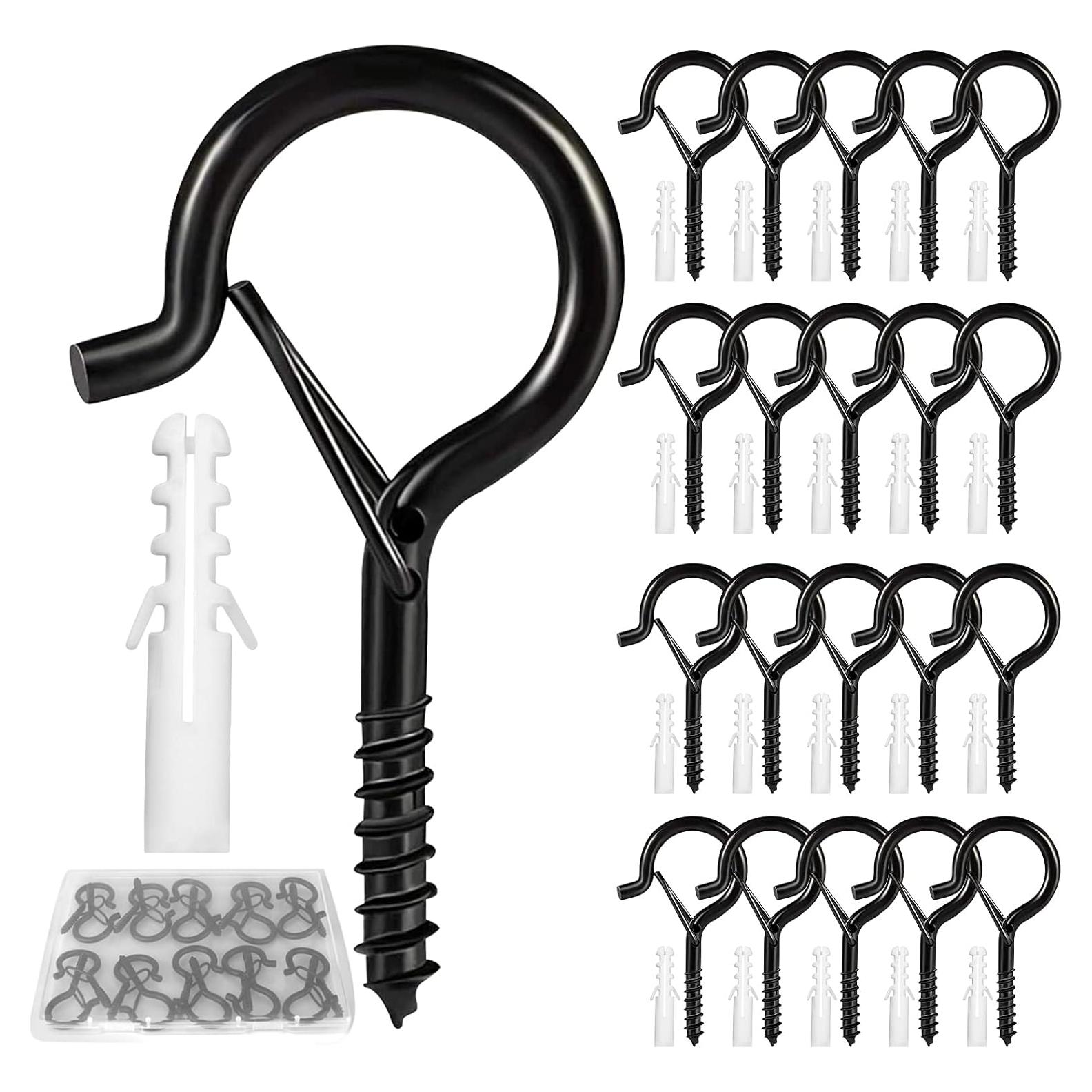 Ganchos Q para Colgar Luces Cyrico - Paquete de 20, 18.14 kg