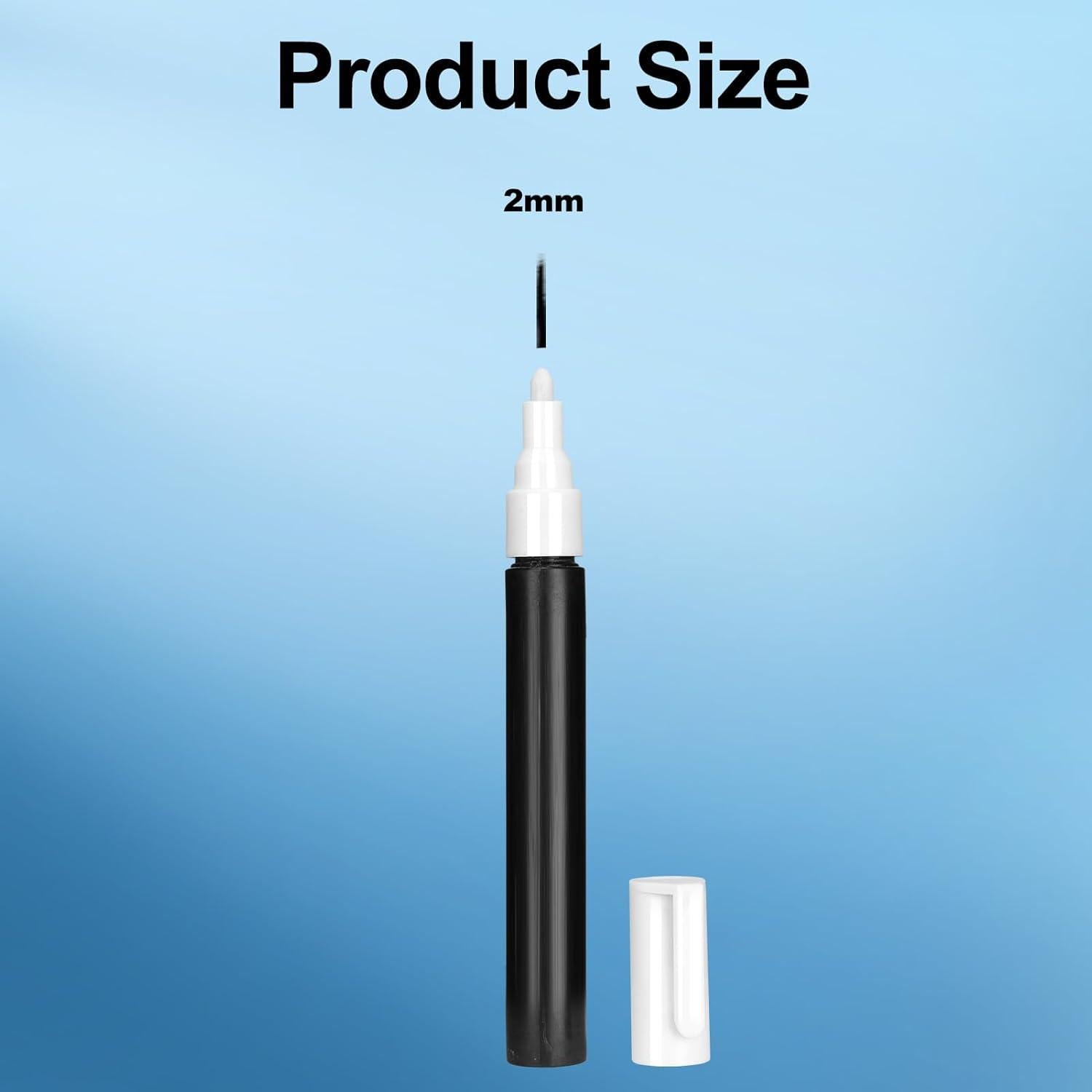 Marcadores de pintura retocables FULIBAO 2Pcs 2mm opacos