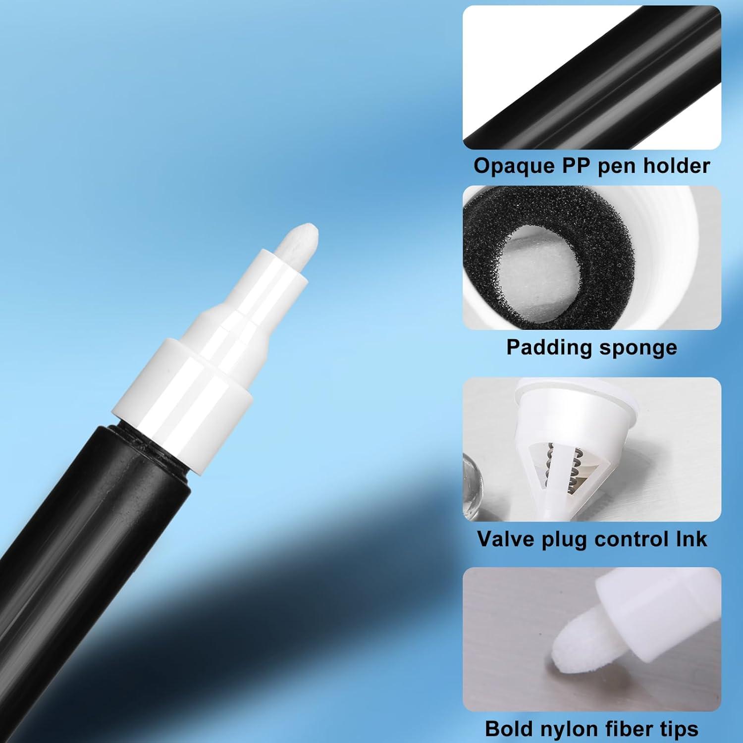 Marcadores de pintura retocables FULIBAO 2Pcs 2mm opacos
