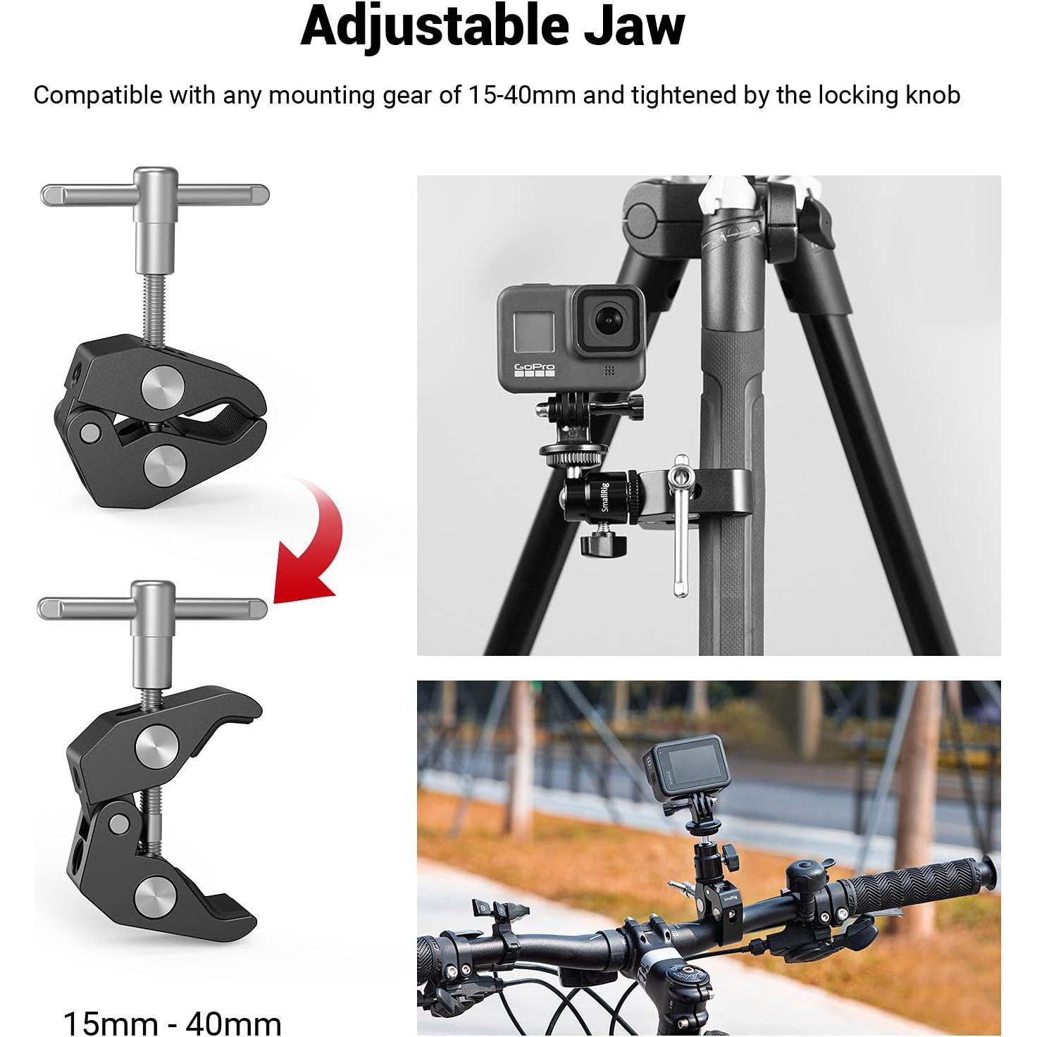 Soporte Super Clamp SmallRig con Cabeza de Bola 360°