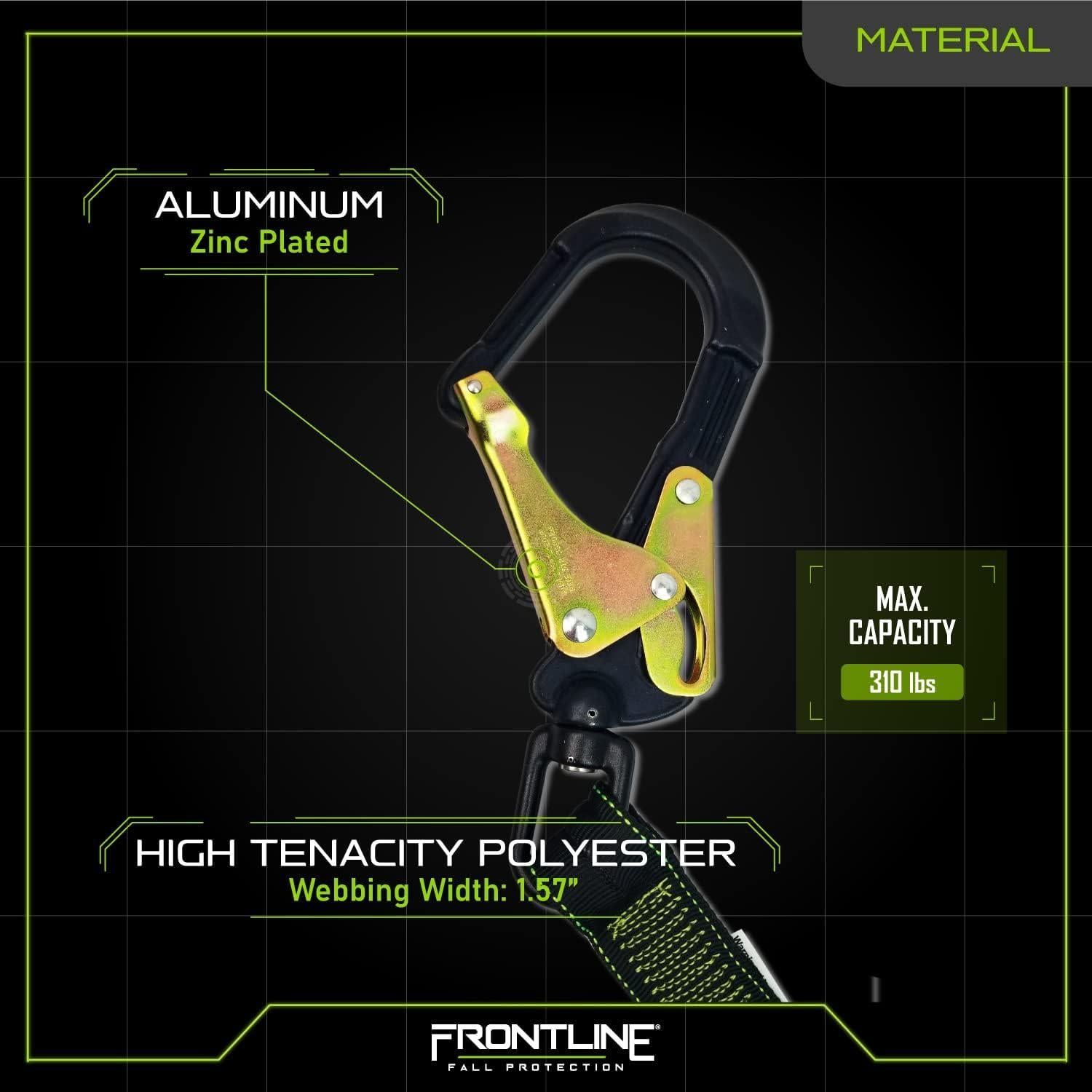 Lazo Doble Elástico 1.83m PROTECCIÓN CONTRA CAÍDAS Frontline