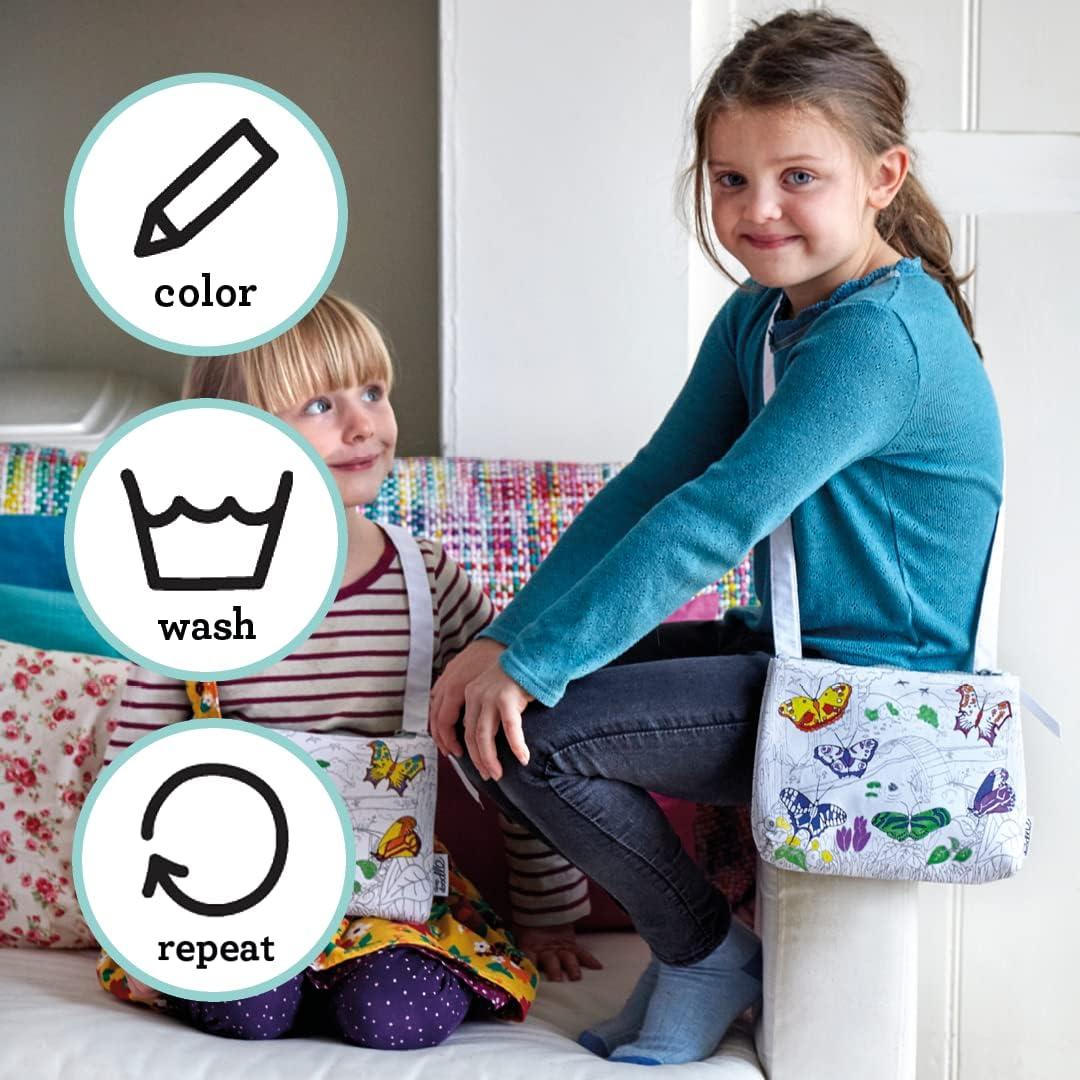 Bolsa Cruzada para Colorear DIY eatsleepdoodle Mariposa con Marcadores