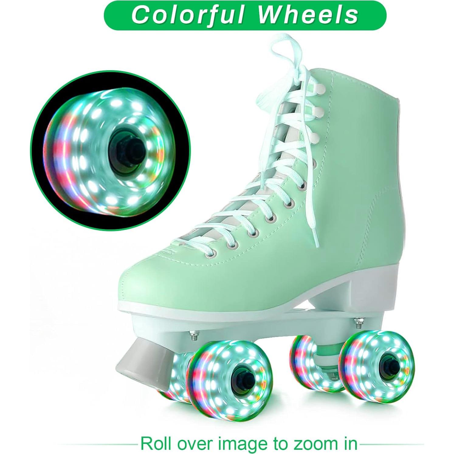 Ruedas LED Nezylaf 58mm 78A para Patines Cuádruples - 8 Pack