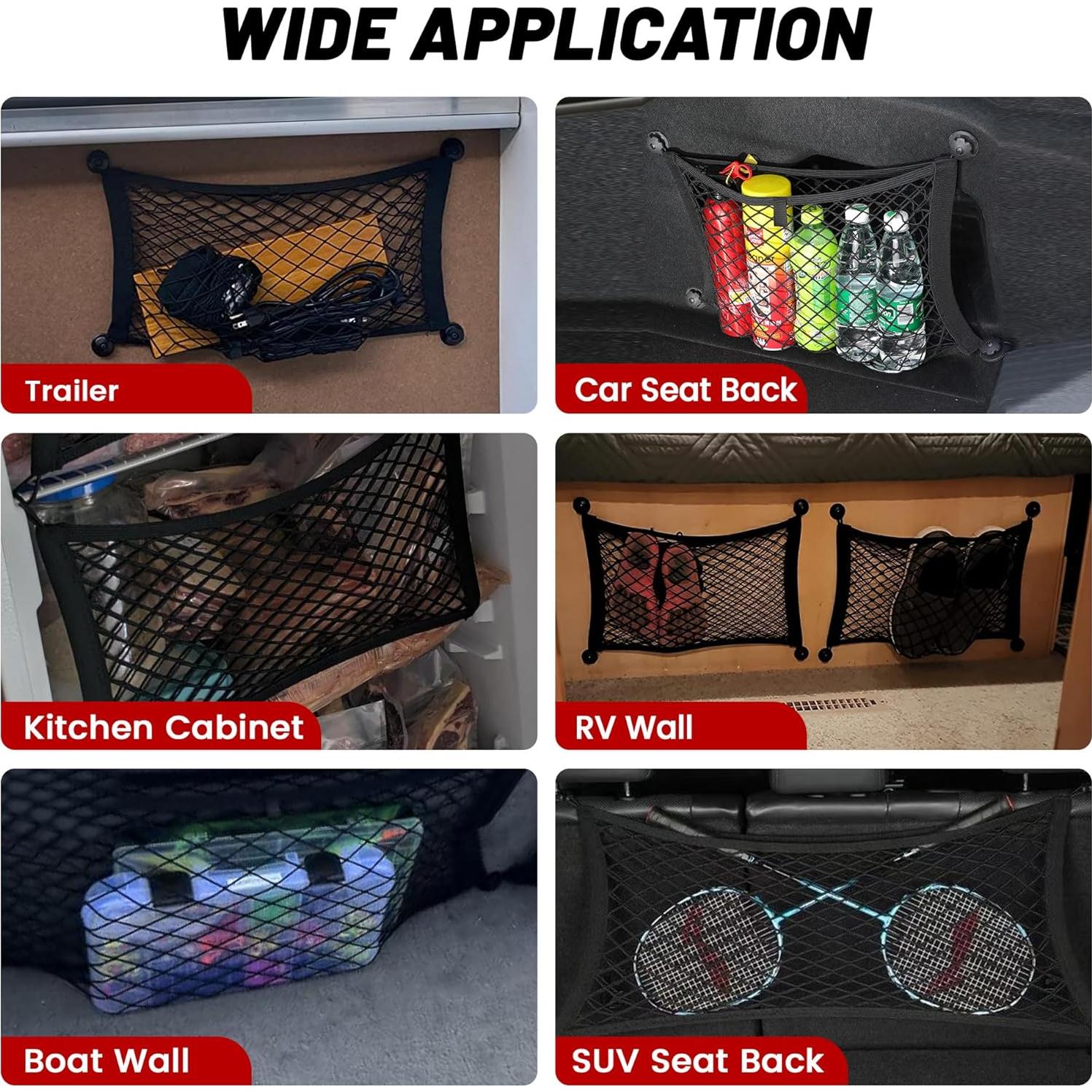 Red de Carga Elástica RED WOLF 45x25 cm para Maletero SUV