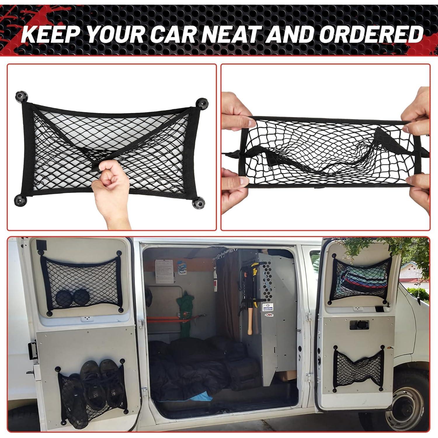 Red de Carga Elástica RED WOLF 45x25 cm para Maletero SUV