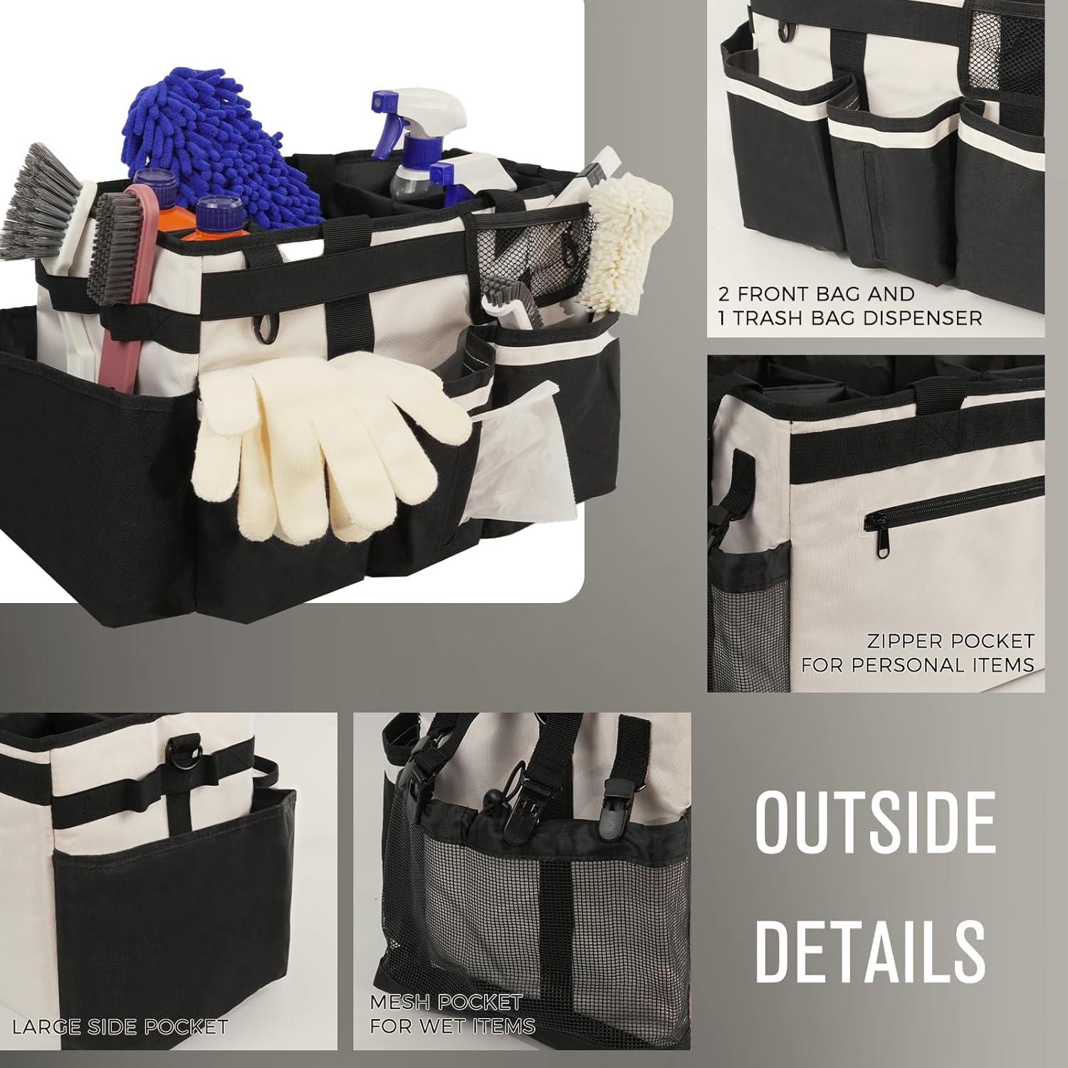 Caddy de Limpieza Portátil SCAVATA Beige 39.9x24.4x23.1cm