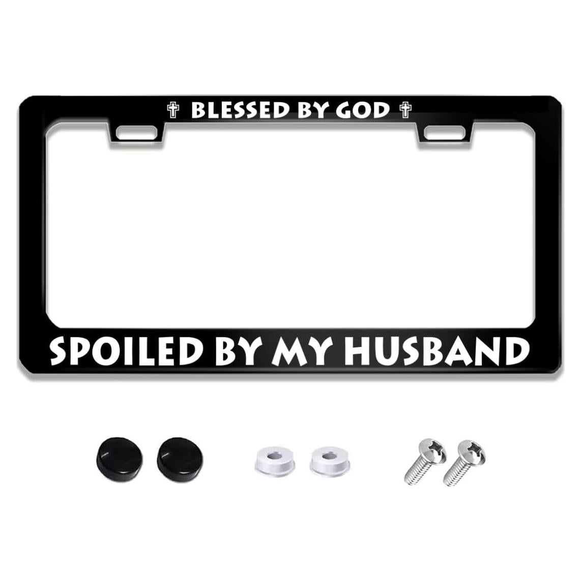 Marco de Placa de Licencia NOCITUN Acero Inoxidable 30.48x15.24cm