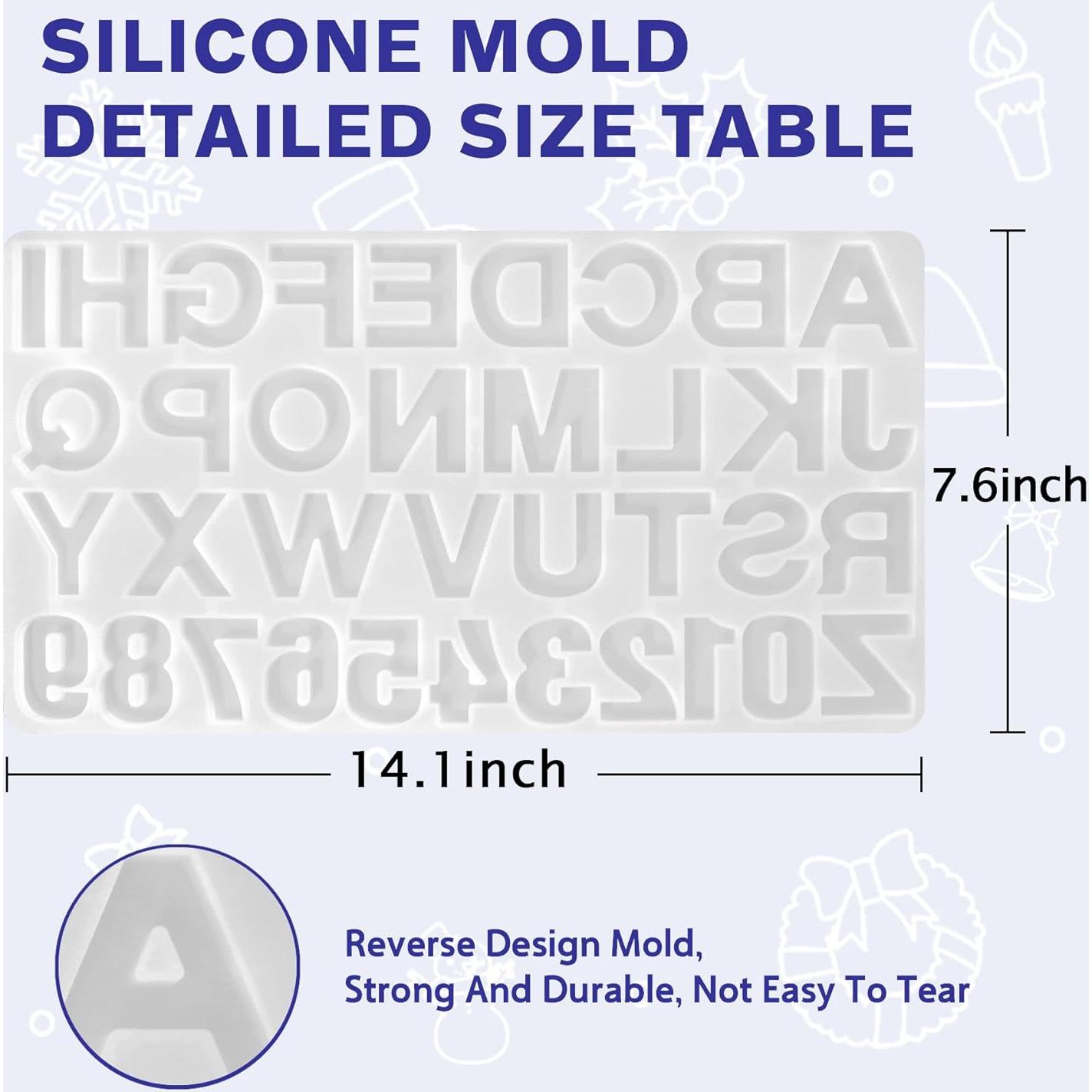 Kit de Inicio Molde Alfabeto Resina IGaiety 169 Piezas