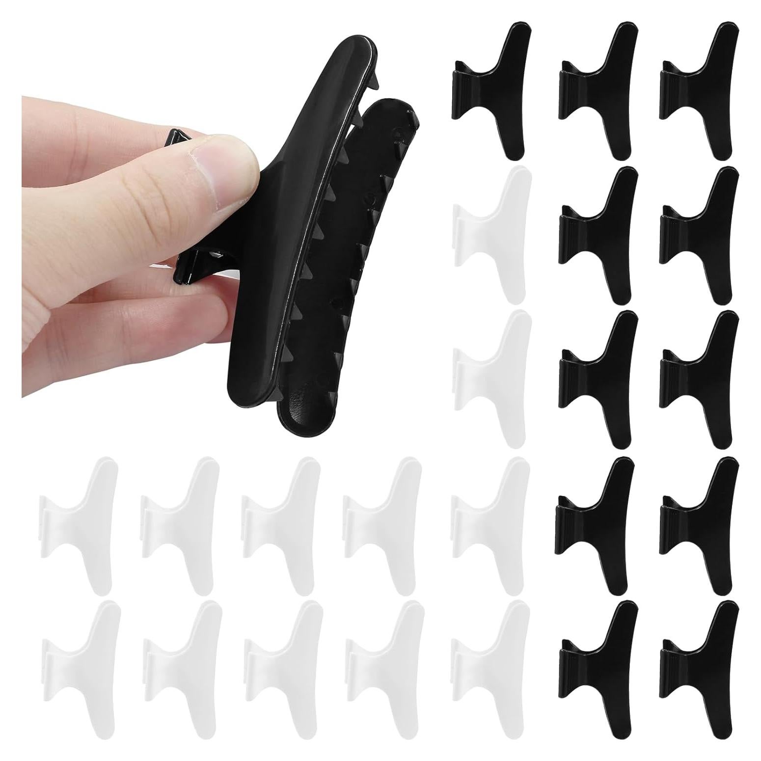 Paquete de 24 Clips de Cabello Coufce en Negro y Blanco