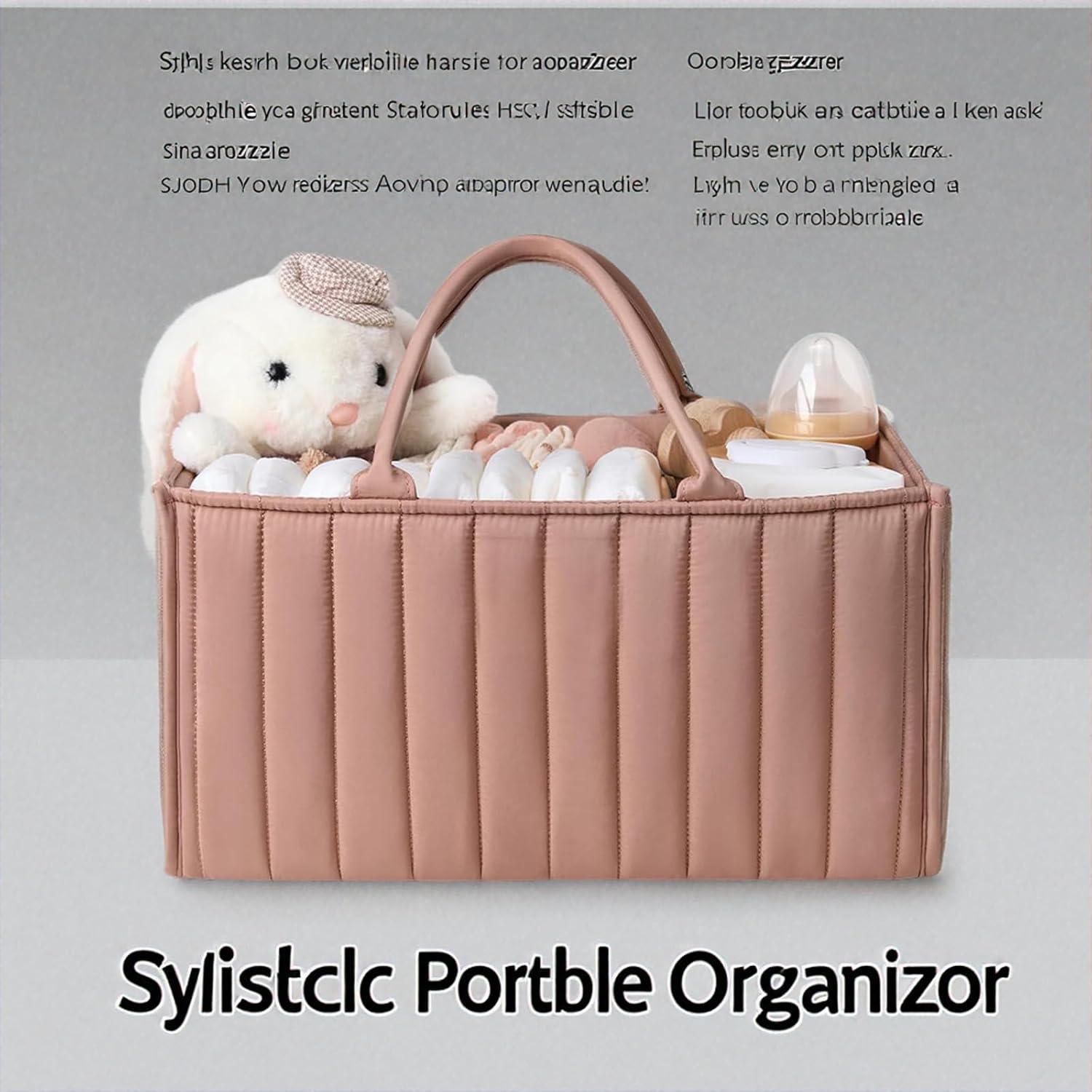 Organizador de Pañales Rosa Bebé Genérico 25.4x38.1cm