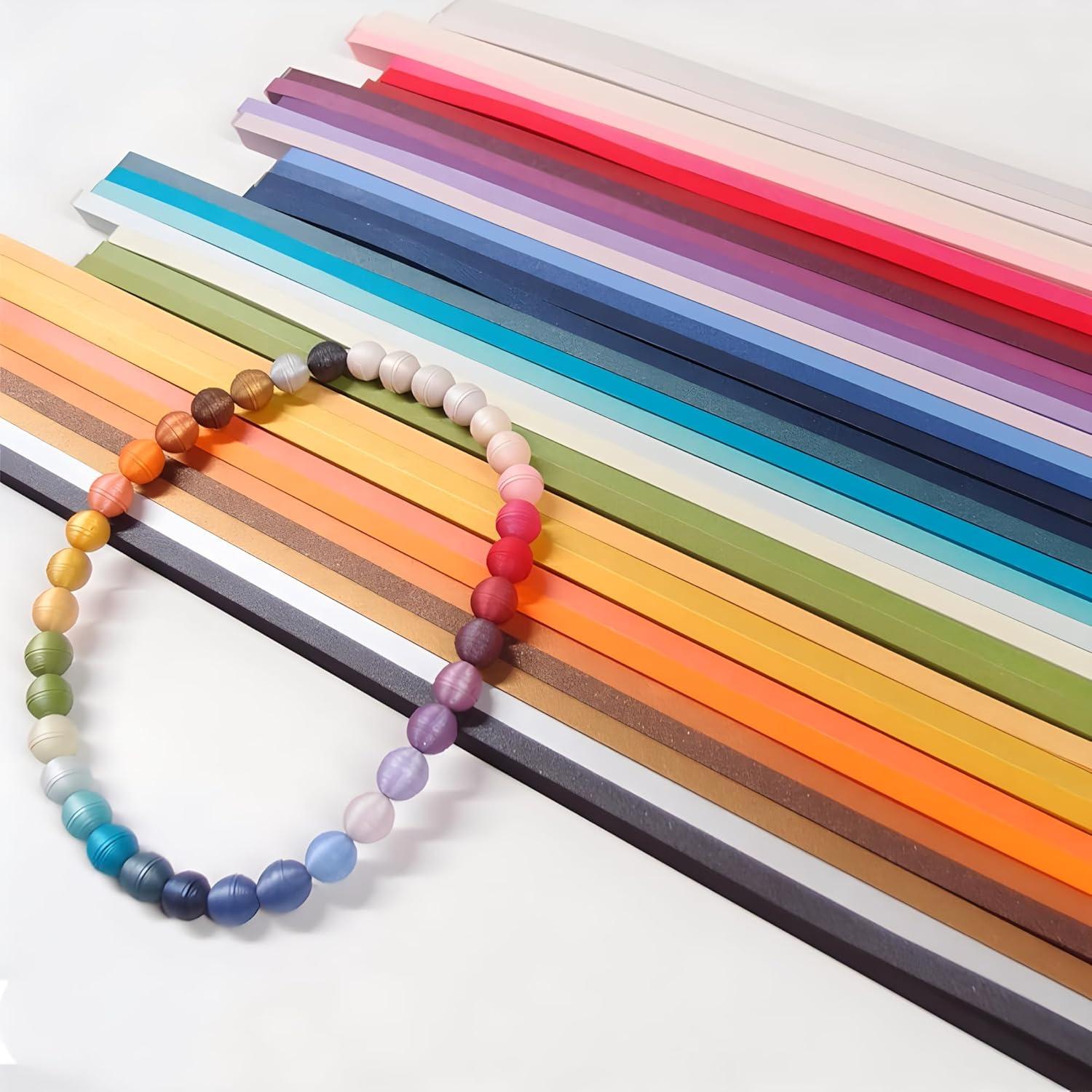 Tiras de Papel de Quilling Metálico 3mm - 15 Colores 60 Piezas