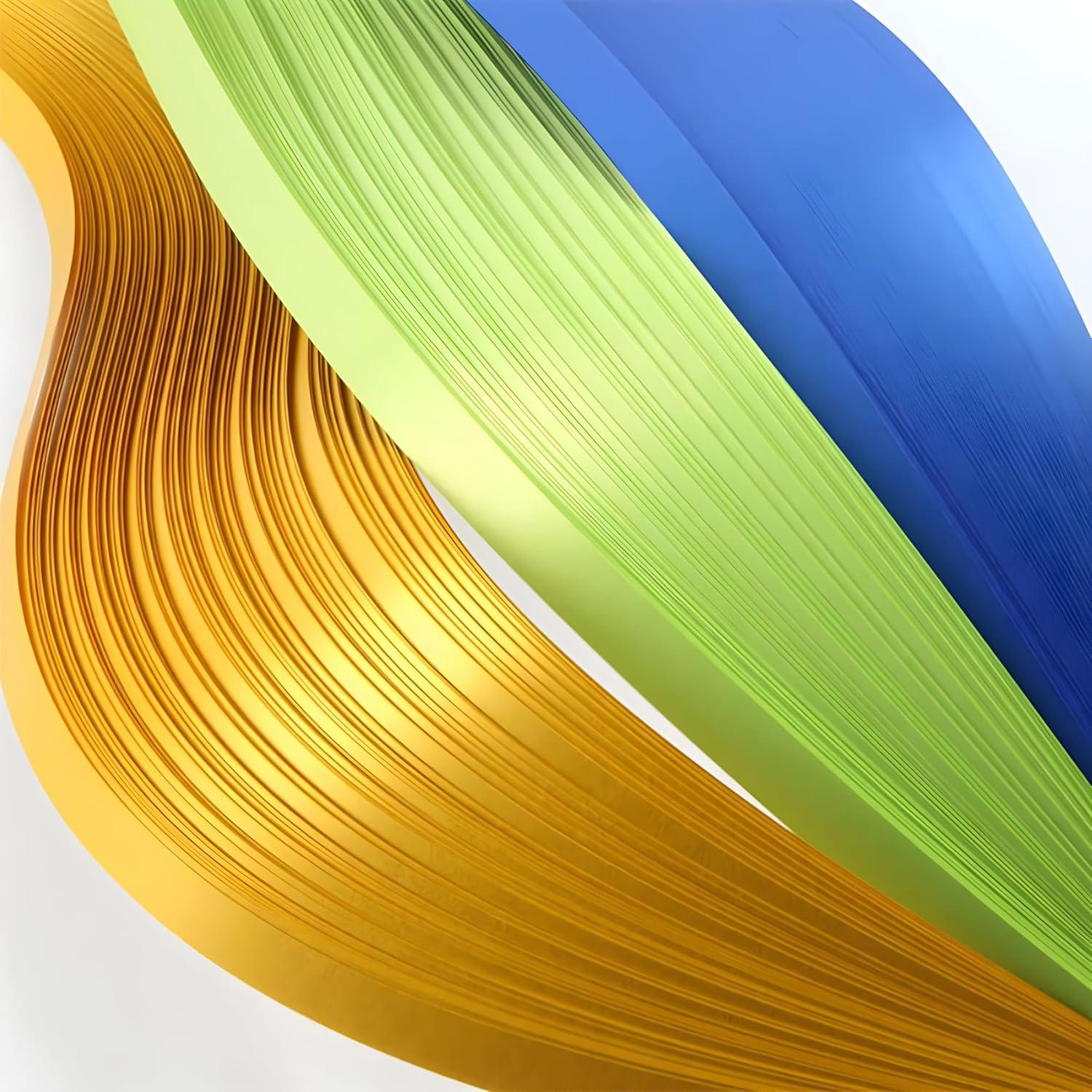 Tiras de Papel de Quilling Metálico 3mm - 15 Colores 60 Piezas