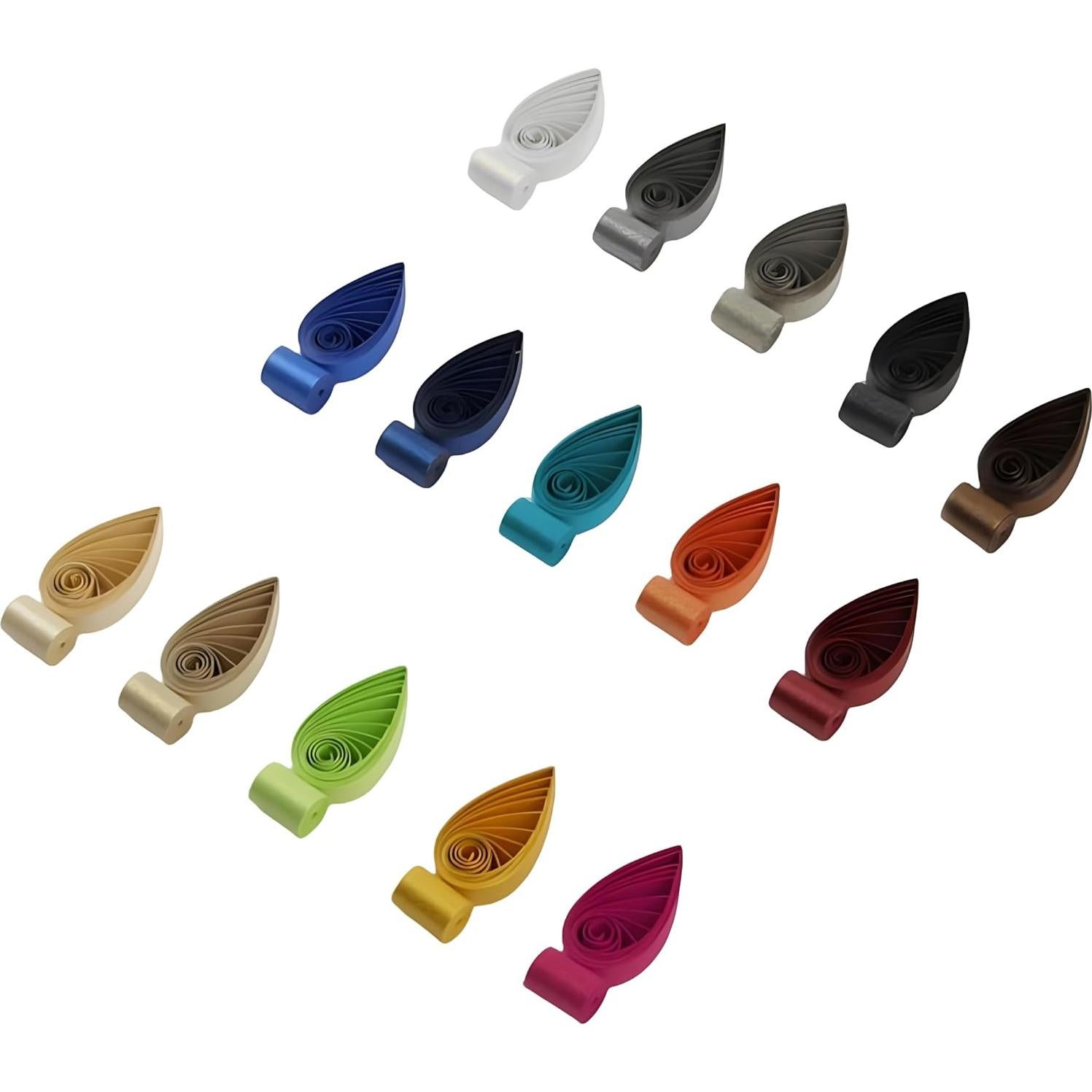 Tiras de Papel de Quilling Metálico 3mm - 15 Colores 60 Piezas