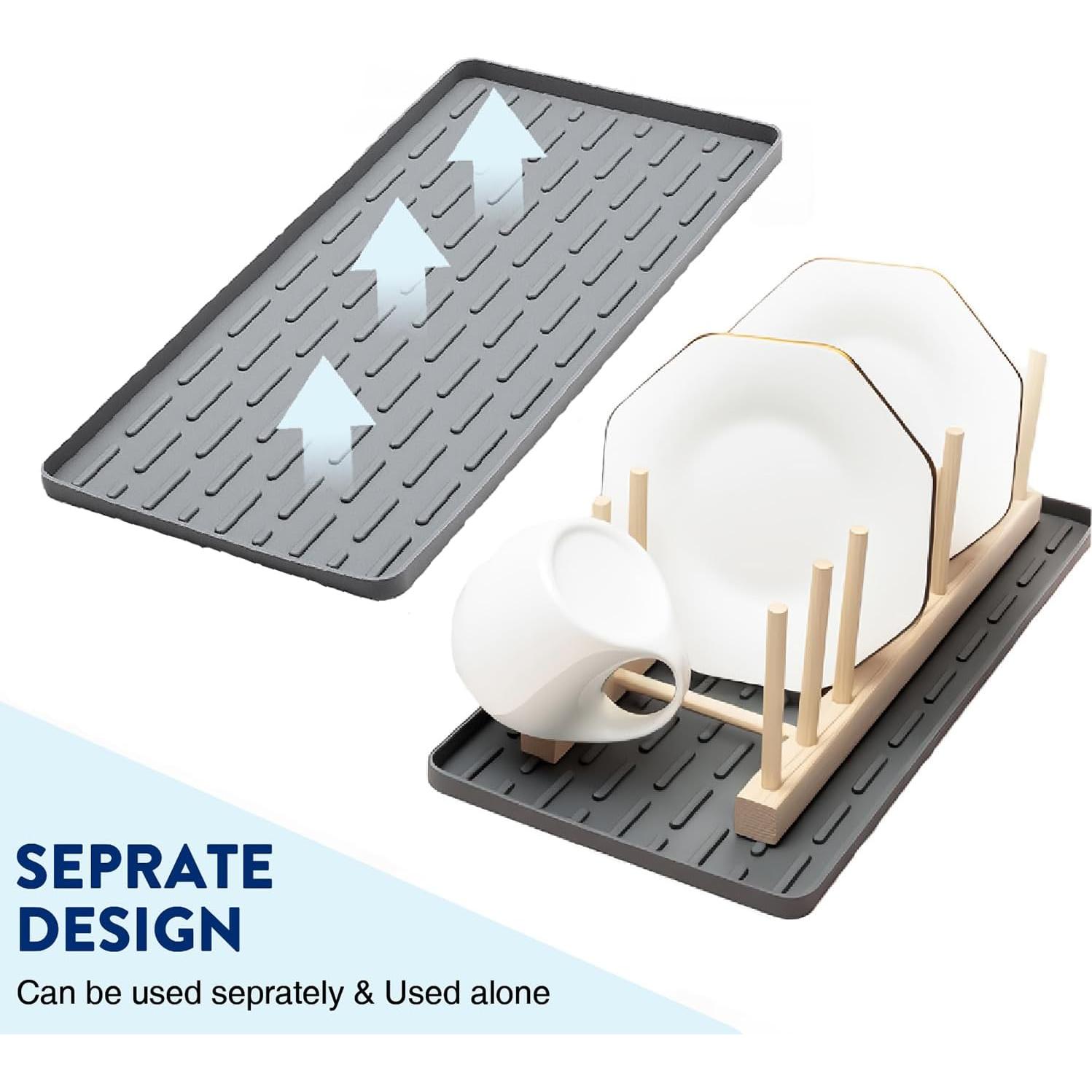 Alfombrilla de Secado de Silicona SCYFREID 40.64x17.78cm Antideslizante