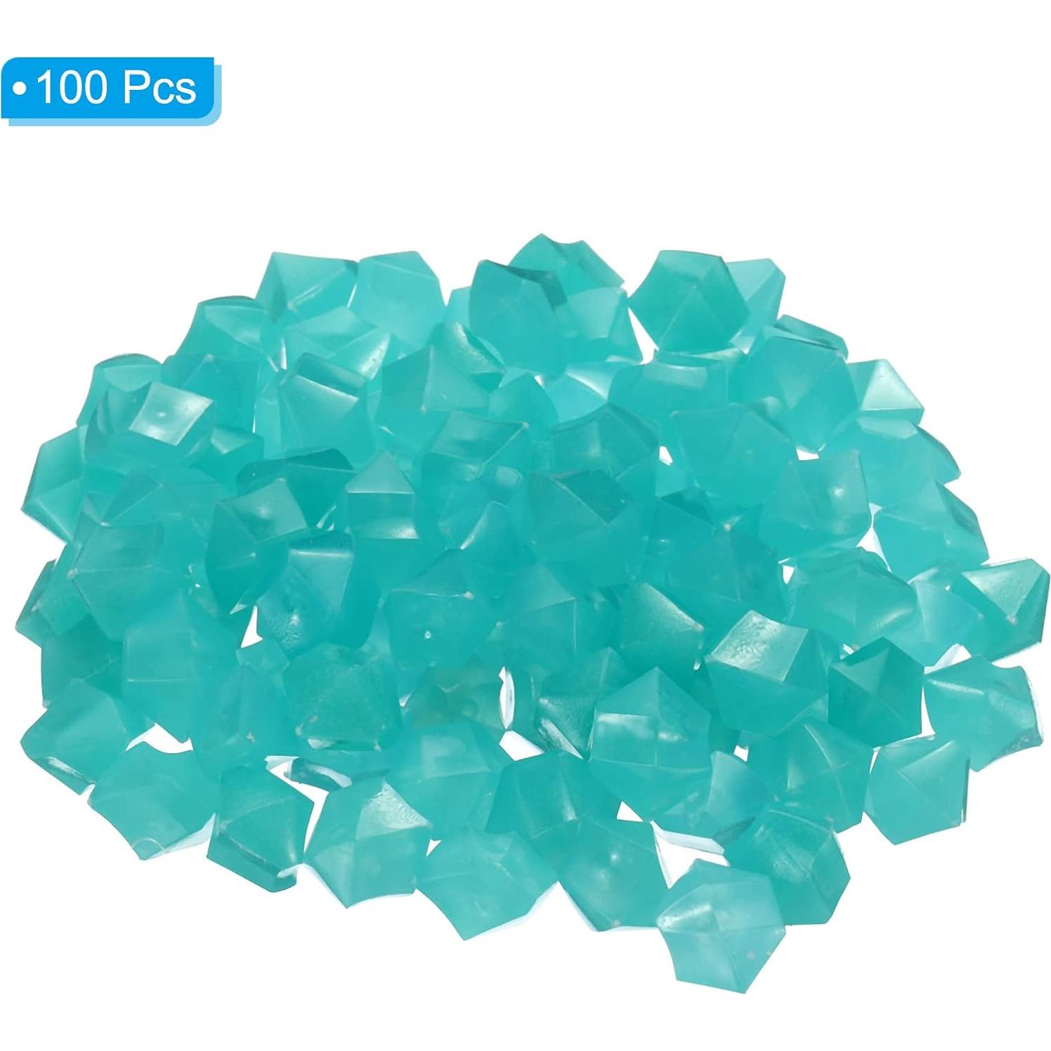 Rocas Brillantes MECCANIXITY 100pcs Azul 10-15cm Decorativas