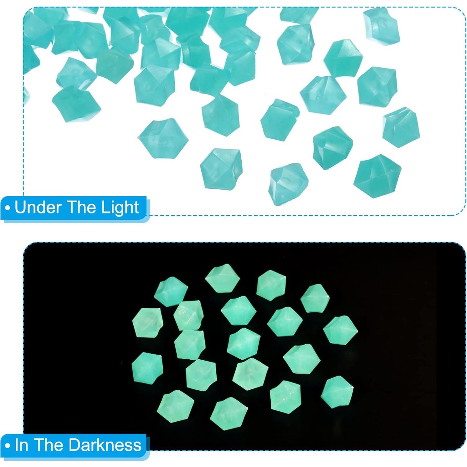 Rocas Brillantes MECCANIXITY 100pcs Azul 10-15cm Decorativas