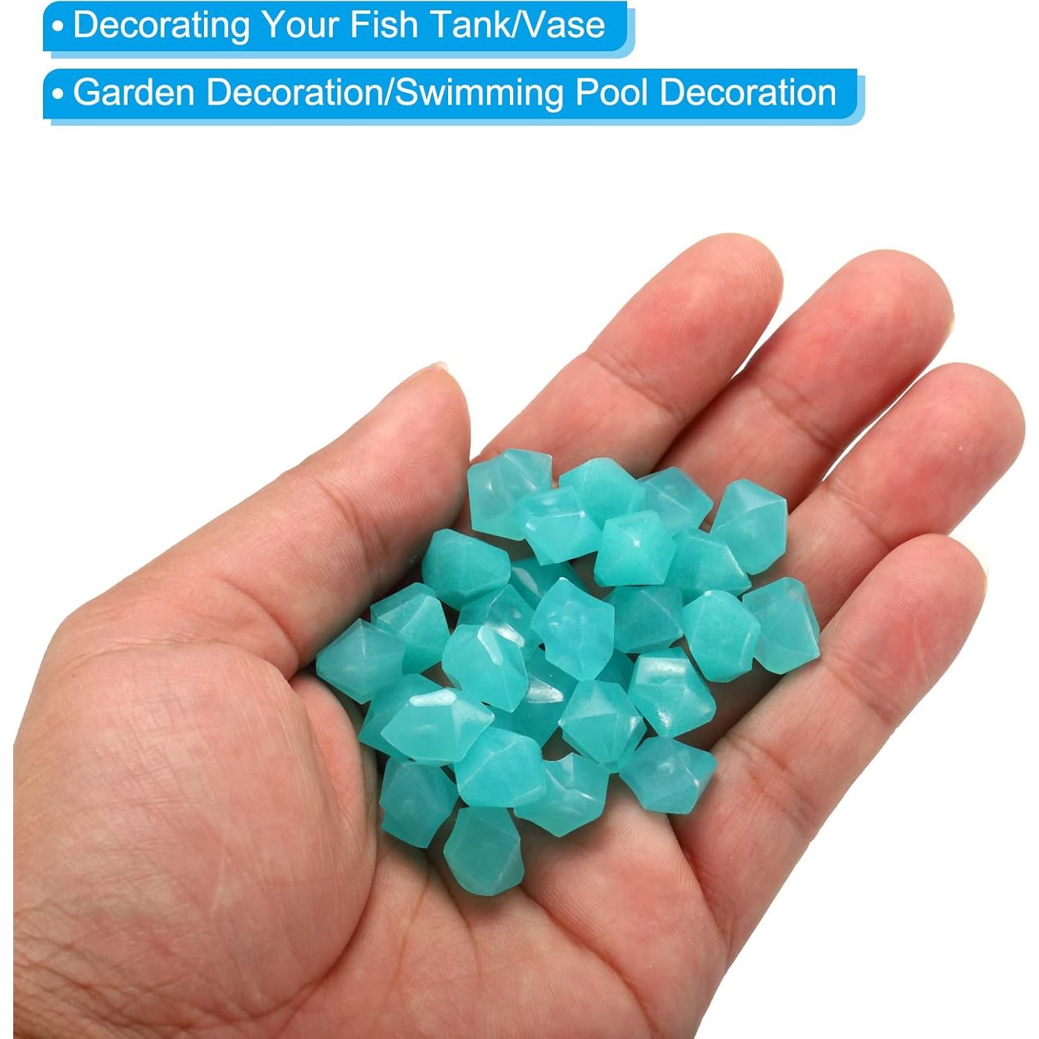 Rocas Brillantes MECCANIXITY 100pcs Azul 10-15cm Decorativas