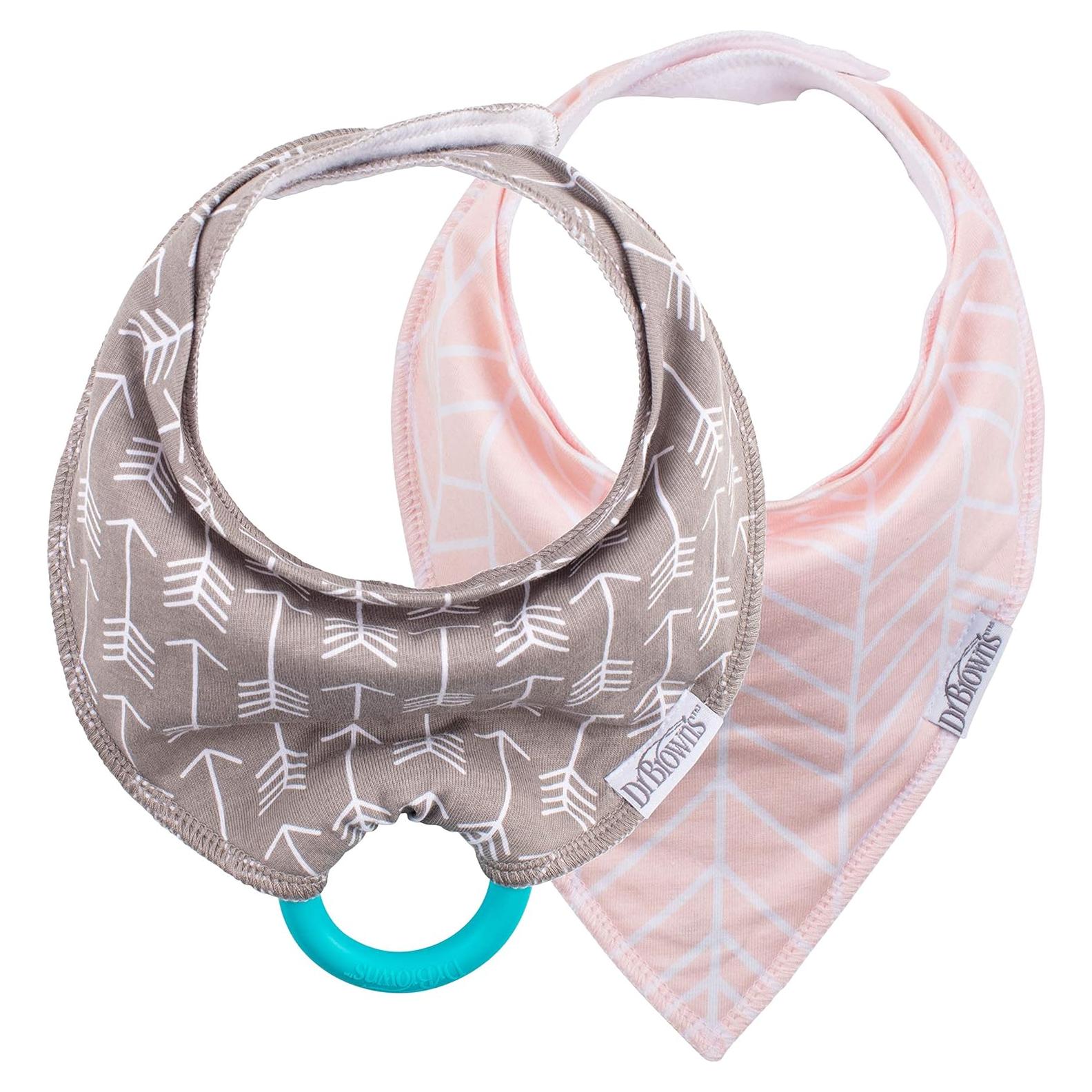 Babero Bandana Dr. Brown's Suave y Absorbente con Mordedor