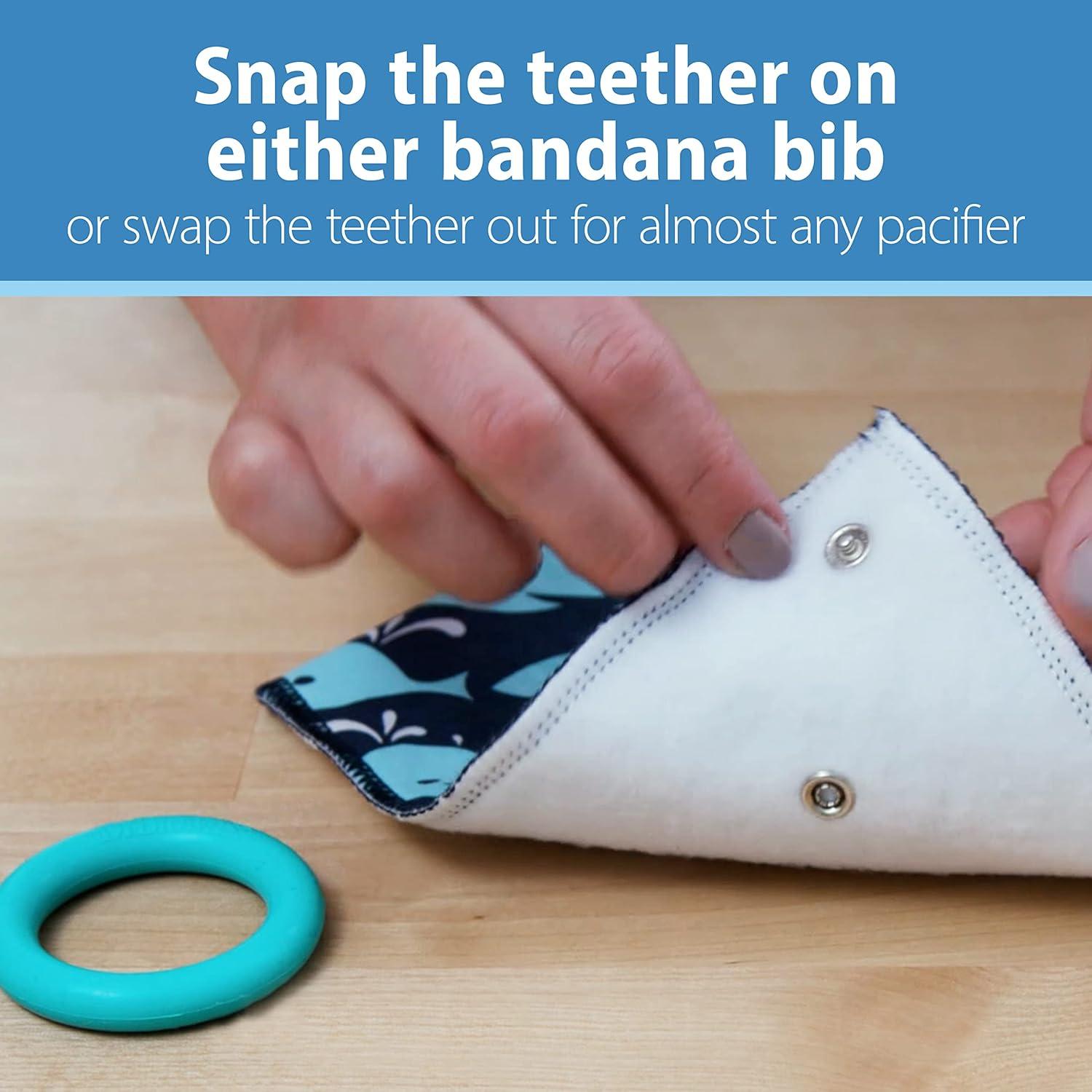 Babero Bandana Dr. Brown's Suave y Absorbente con Mordedor