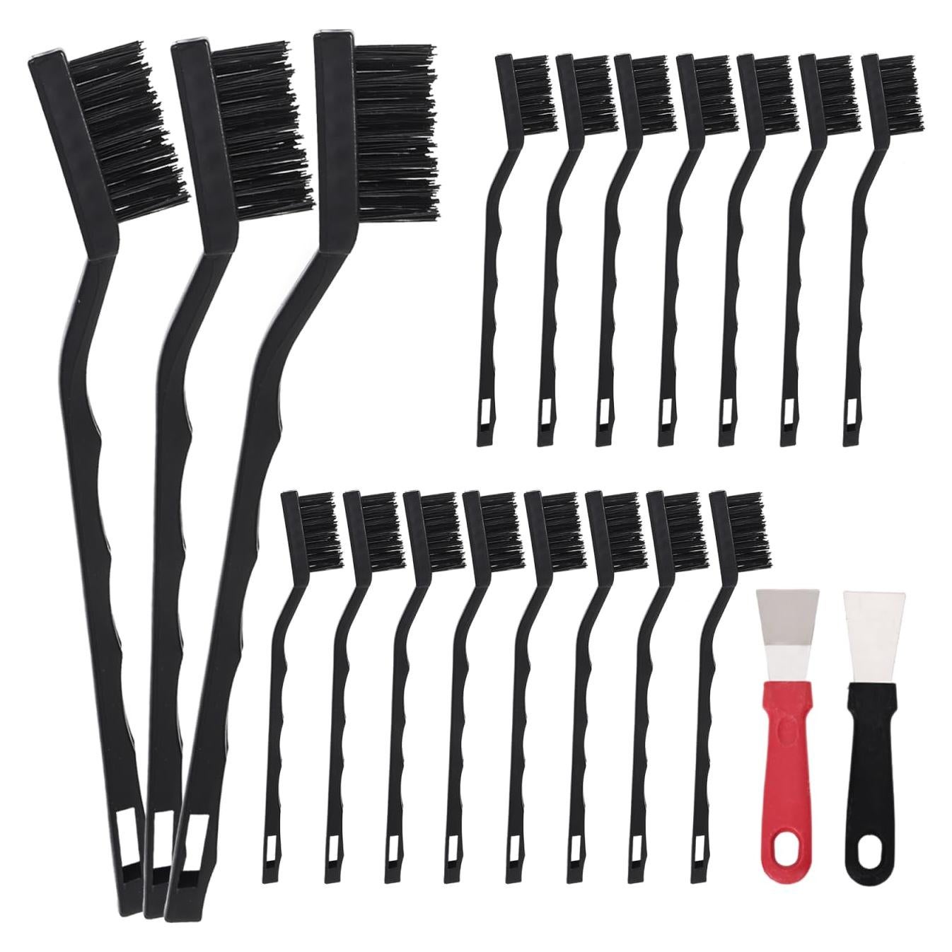 Juego de 15 cepillos de nylon Jikvmis para limpieza industrial