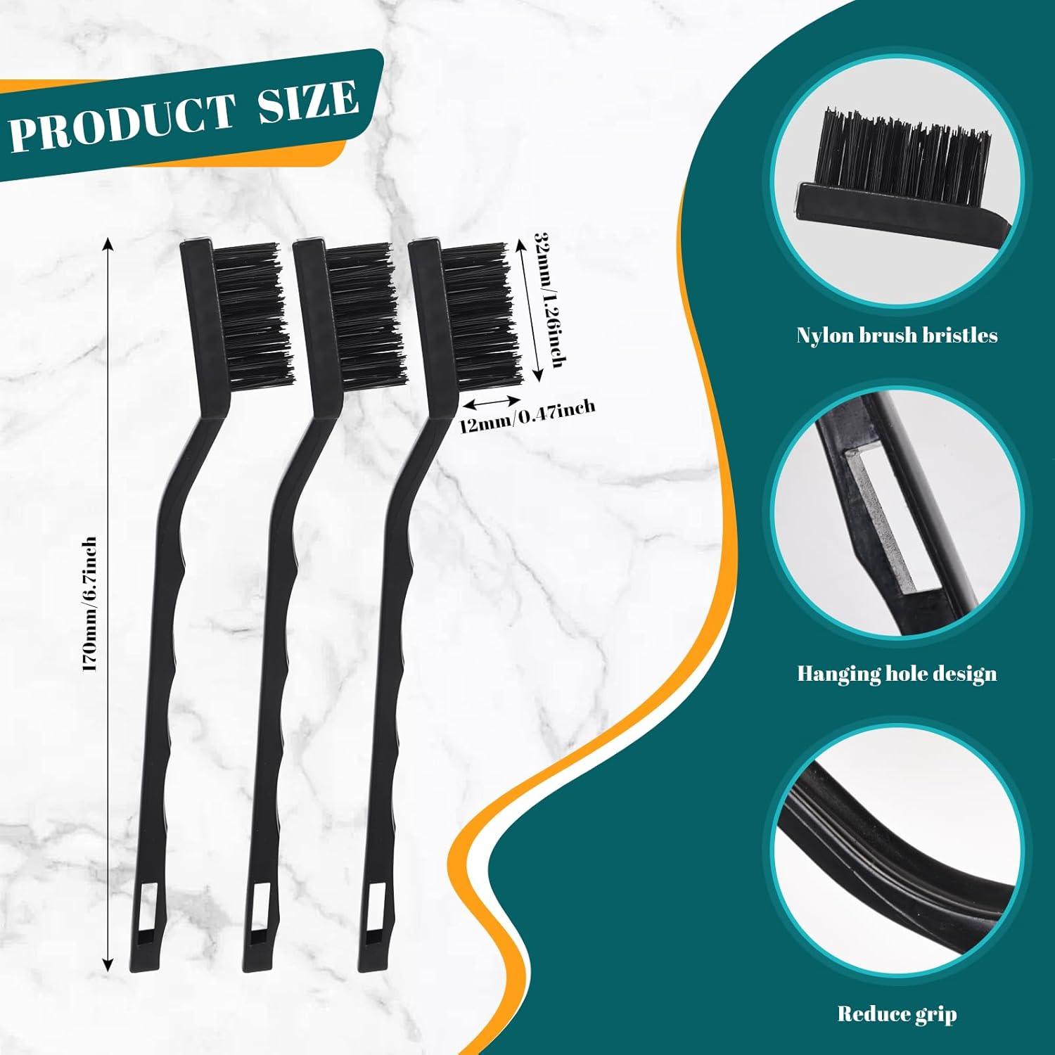 Juego de 15 cepillos de nylon Jikvmis para limpieza industrial