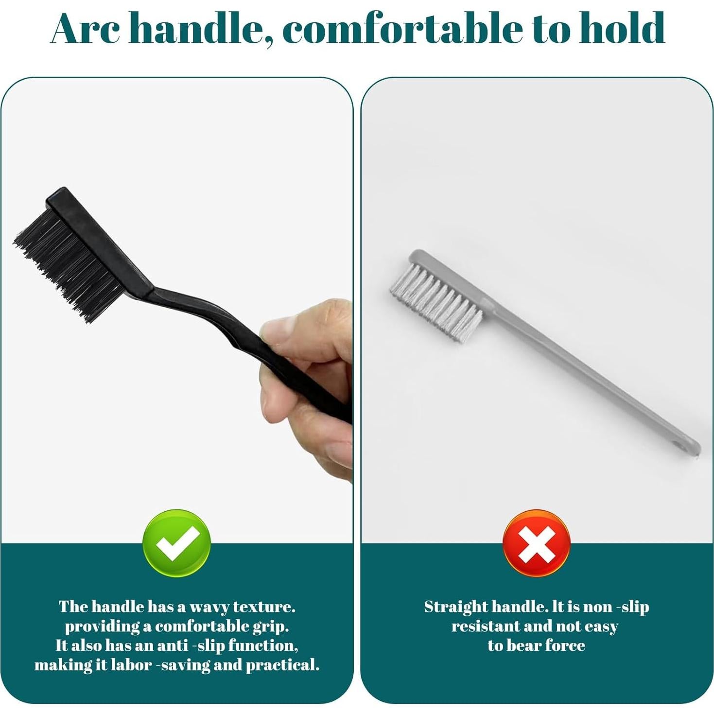 Juego de 15 cepillos de nylon Jikvmis para limpieza industrial