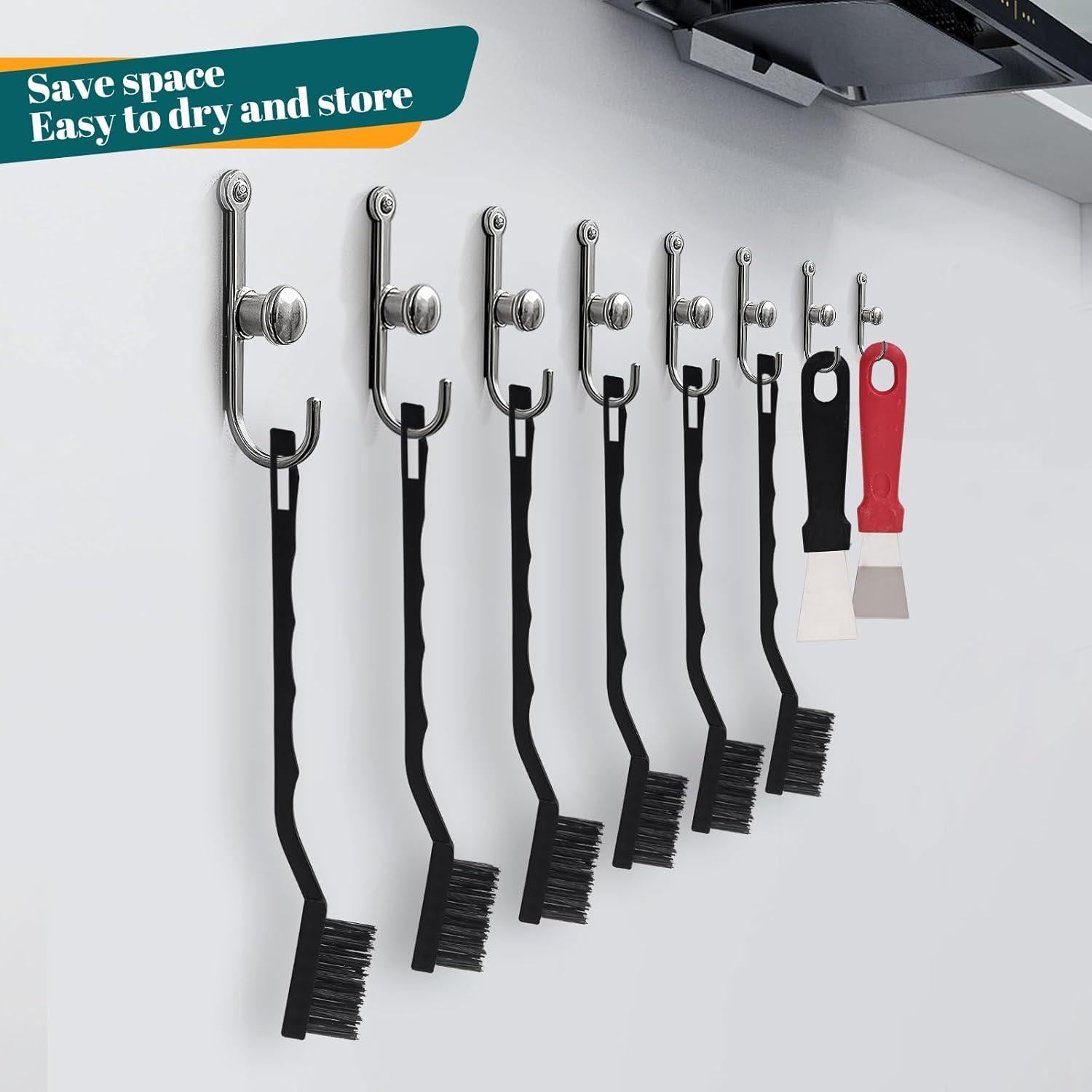 Juego de 15 cepillos de nylon Jikvmis para limpieza industrial