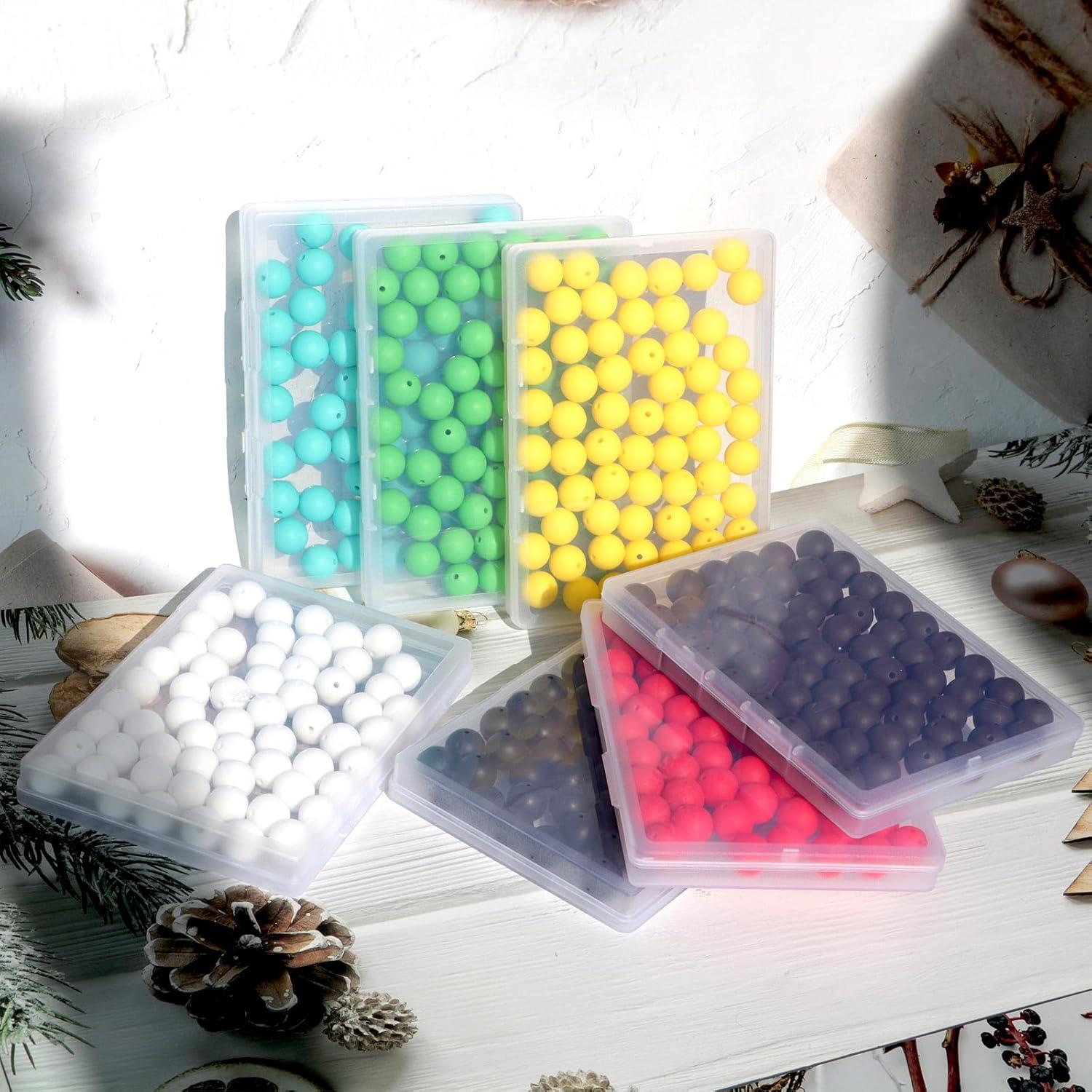 120 Perlas de Silicona Negras 12mm para Manualidades Dabaiitechann