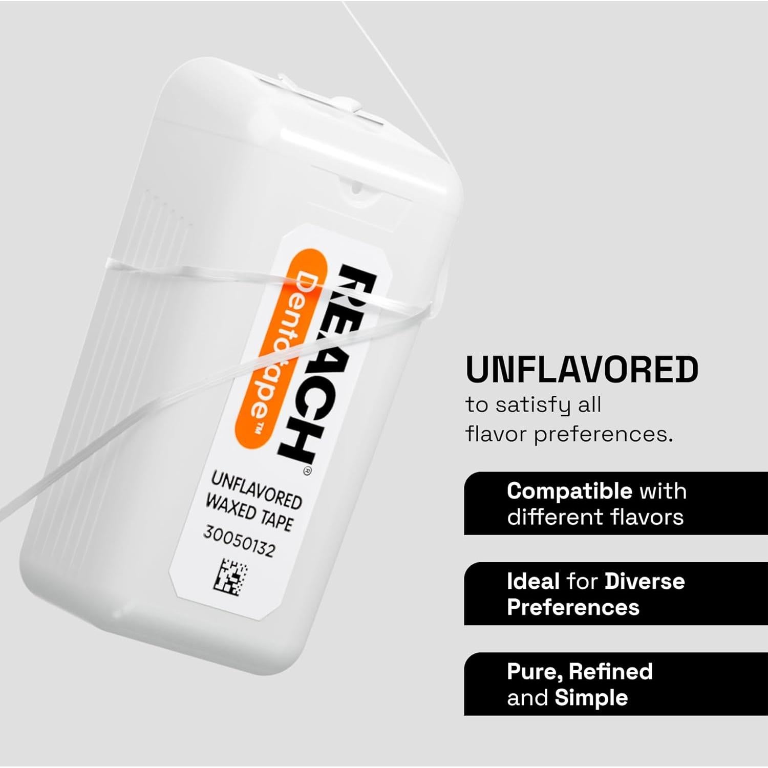 Hilo Dental Cerado REACH Dentotape 91.44 m Extra Ancho