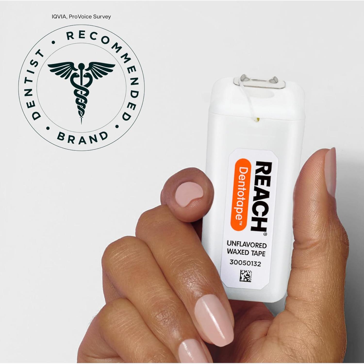 Hilo Dental Cerado REACH Dentotape 91.44 m Extra Ancho