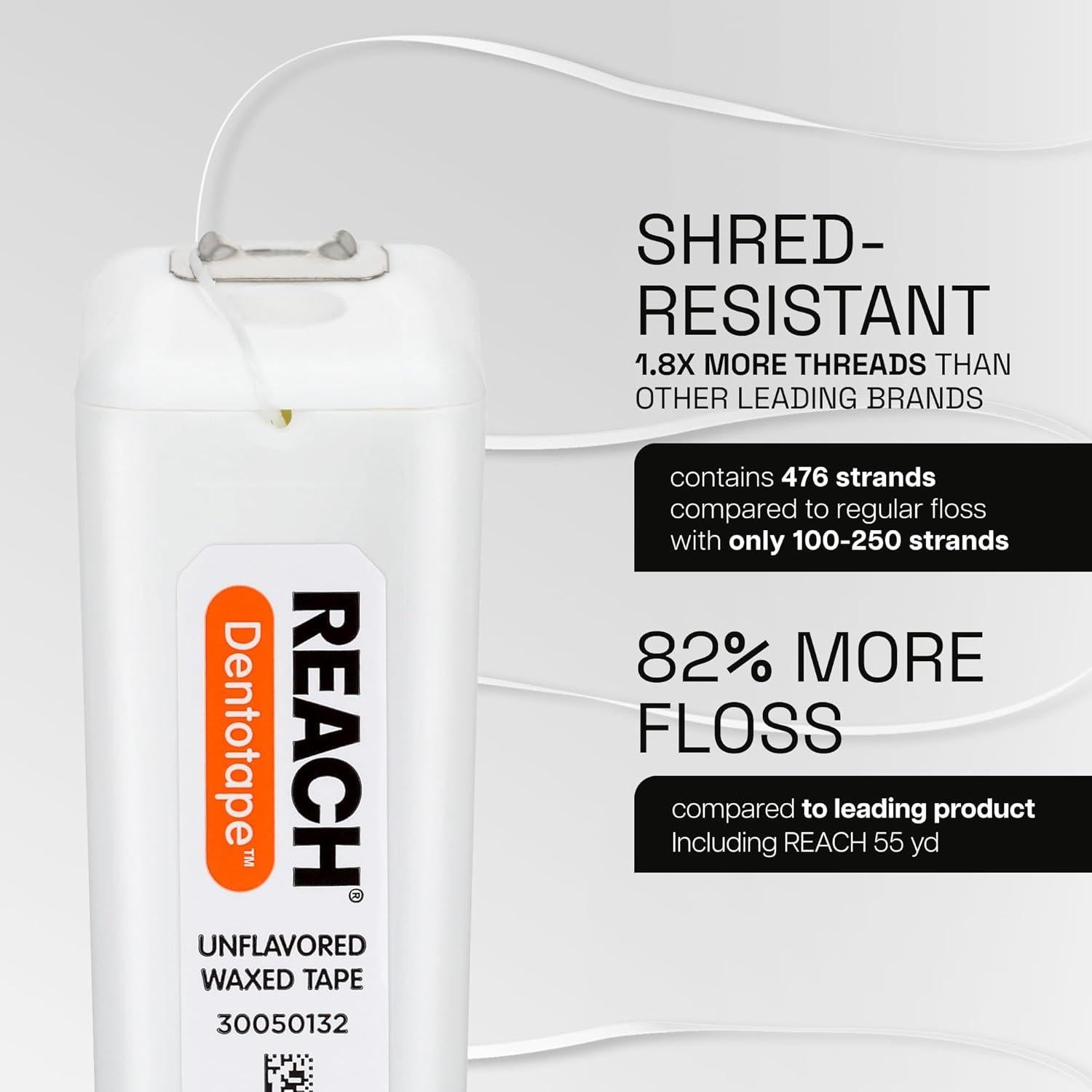 Hilo Dental Cerado REACH Dentotape 91.44 m Extra Ancho