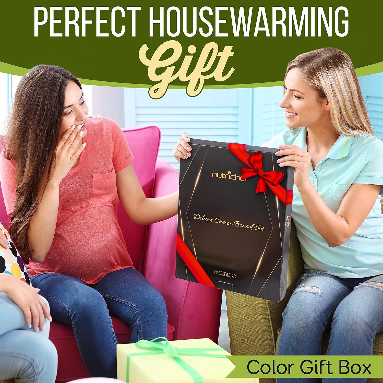 Juego de Tabla de Charcutería NutriChef de Bambú 44.5x32.8 cm