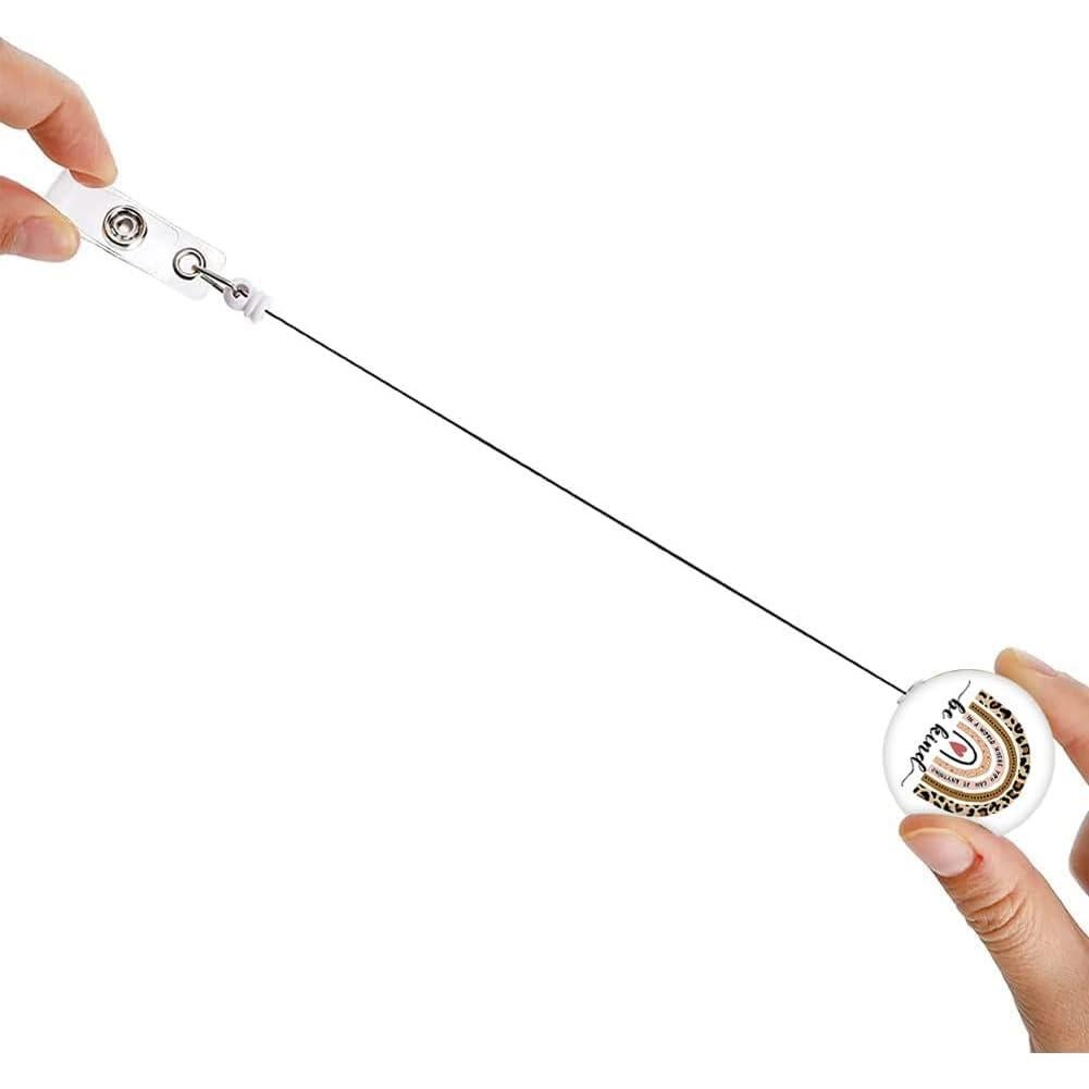 Clip de Insignia Retráctil QIYUSHRY 3 Paquetes 60cm 2 Corazones