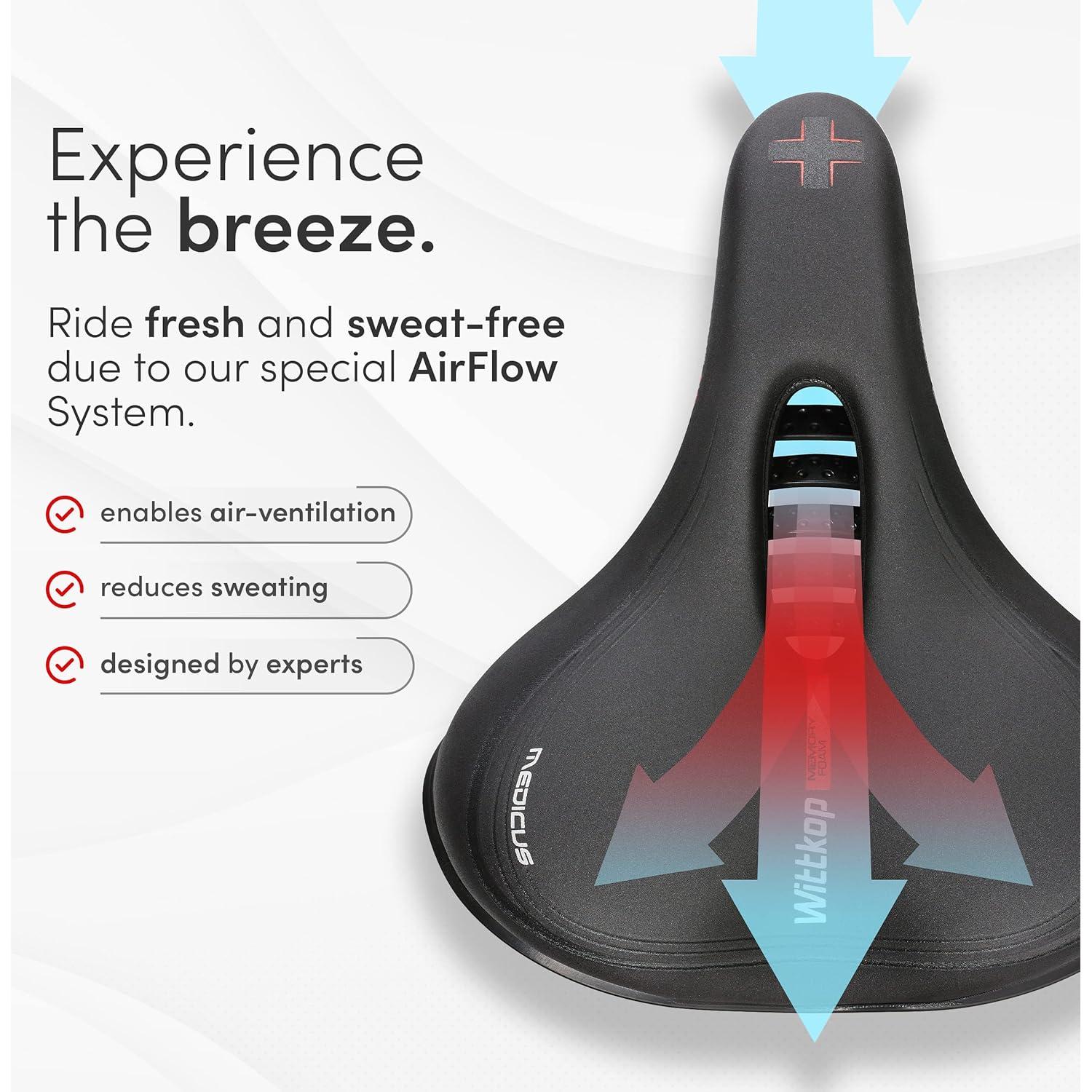 Sillín de Bicicleta Wittkop Impermeable Unisex 25.4x21.6cm