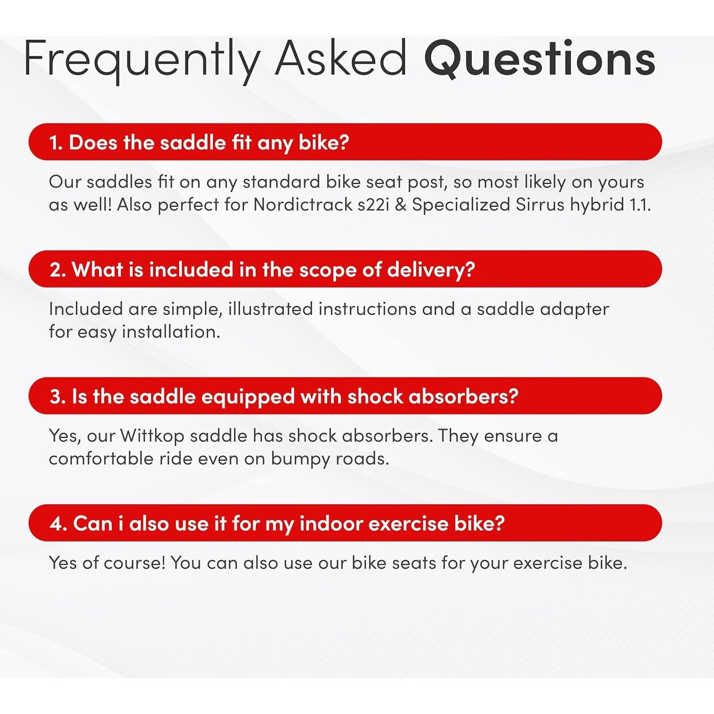 Sillín de Bicicleta Wittkop Impermeable Unisex 25.4x21.6cm