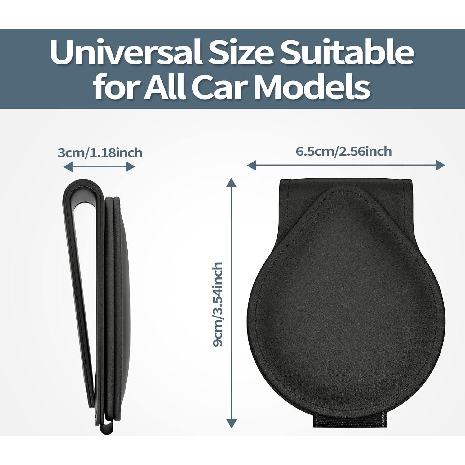 Soporte de Gafas MoKo para Coche, Magnético, Negro, Paquete de 2