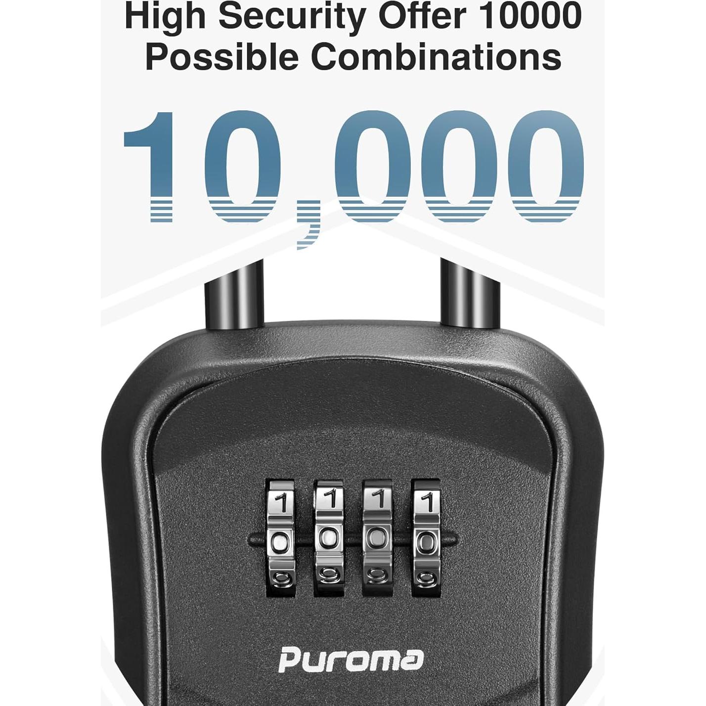 Caja de Seguridad para Llaves Puroma, Código Mecánico 4 Dígitos