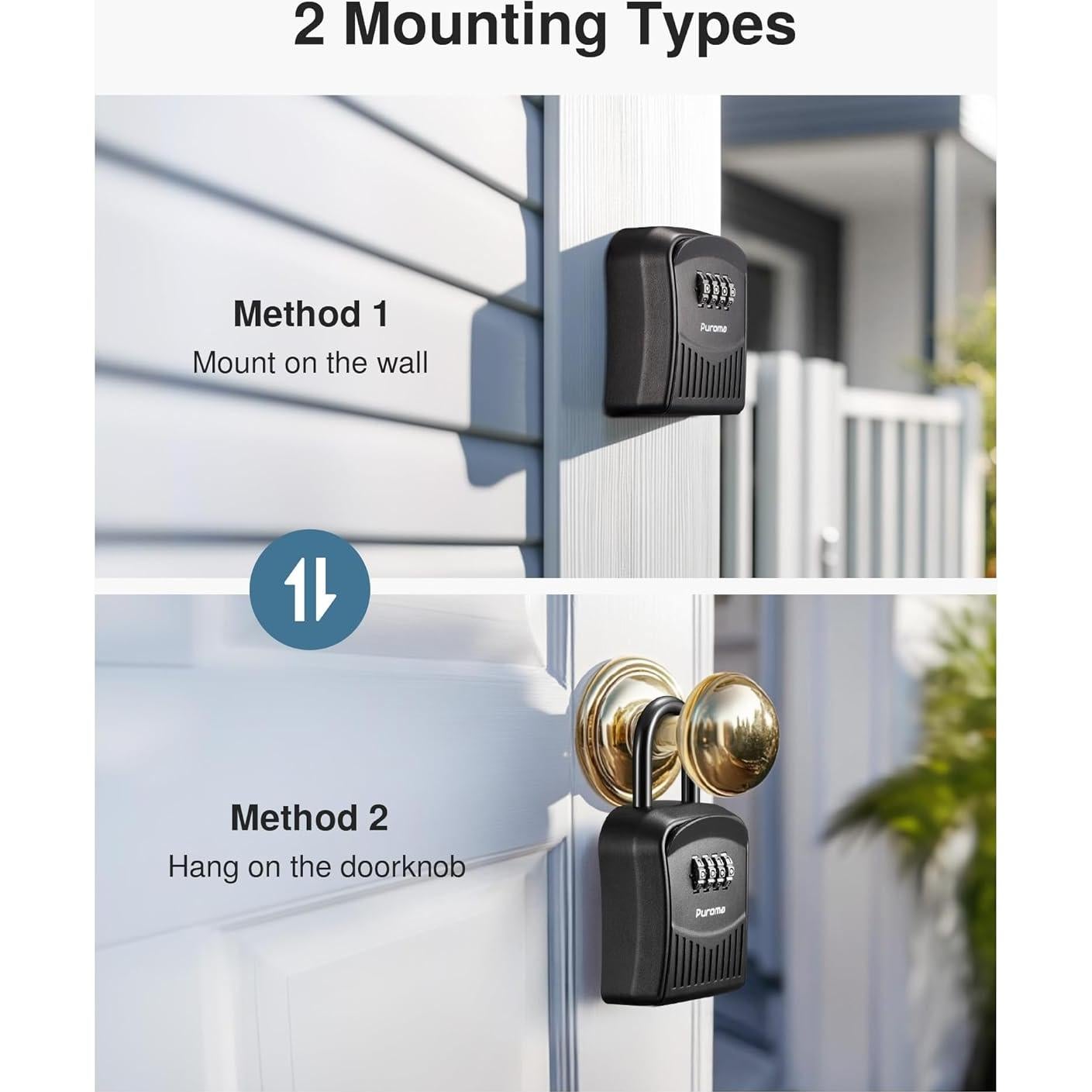 Caja de Seguridad para Llaves Puroma, Código Mecánico 4 Dígitos