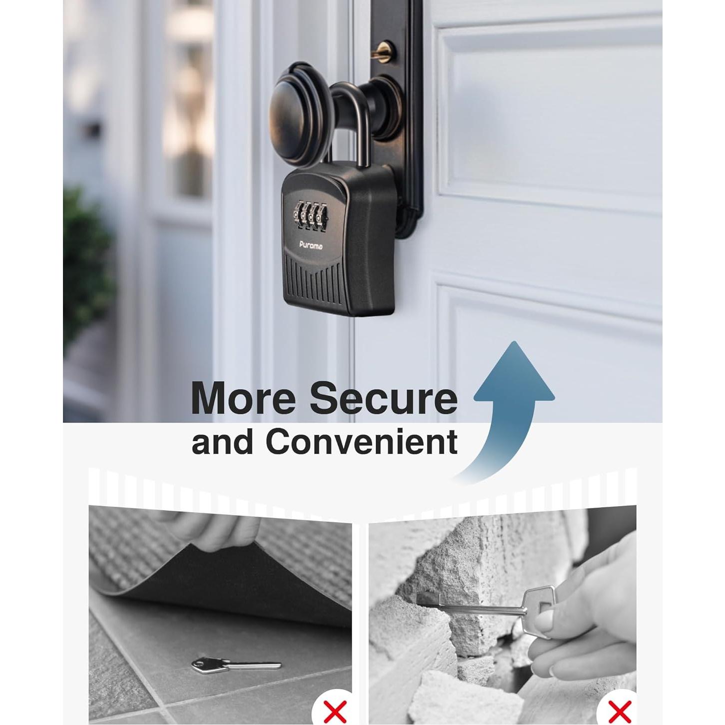 Caja de Seguridad para Llaves Puroma, Código Mecánico 4 Dígitos