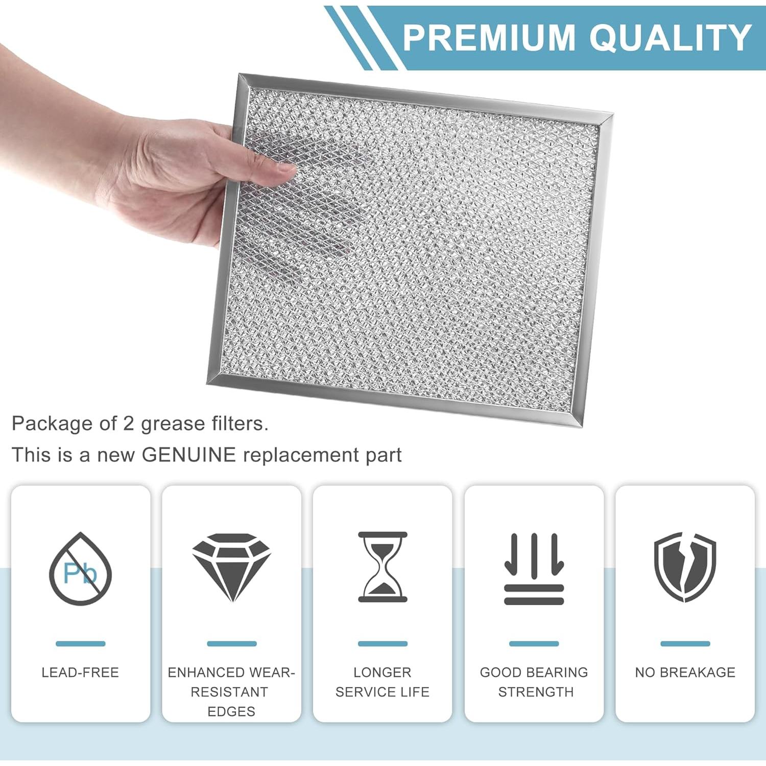 Paquete de 2 filtros de grasa de campana AMI PARTS 97006931