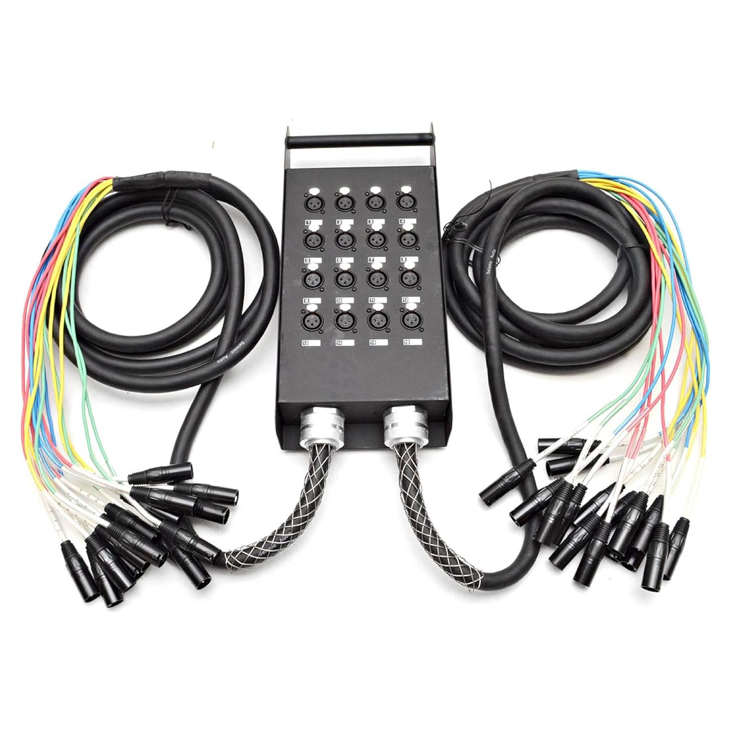 Cable Divisor 16 Canales XLR Seismic Audio 2 Troncos 4.57m