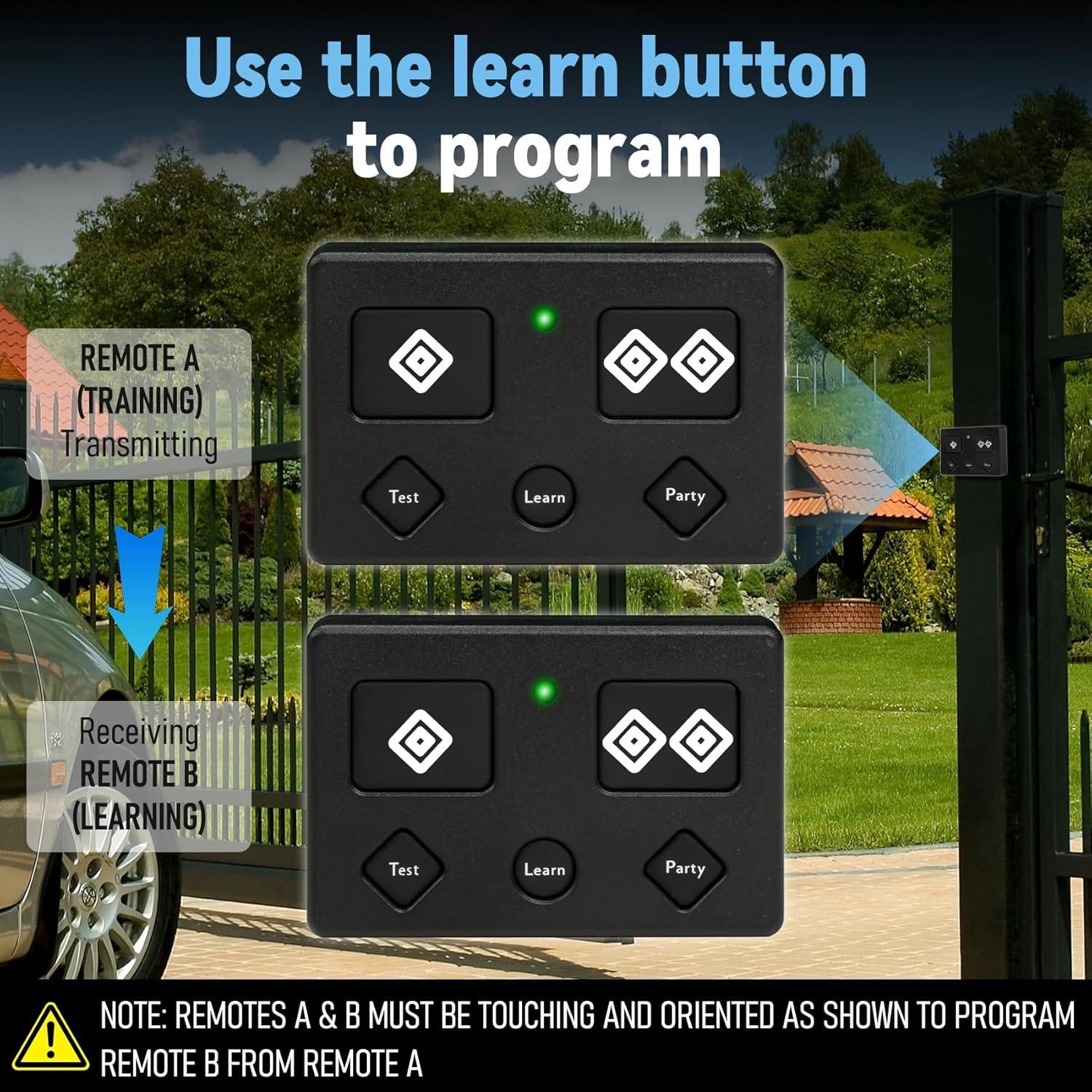 Transmisor Remoto 5 Botones AXP1 para Abridor de Puerta