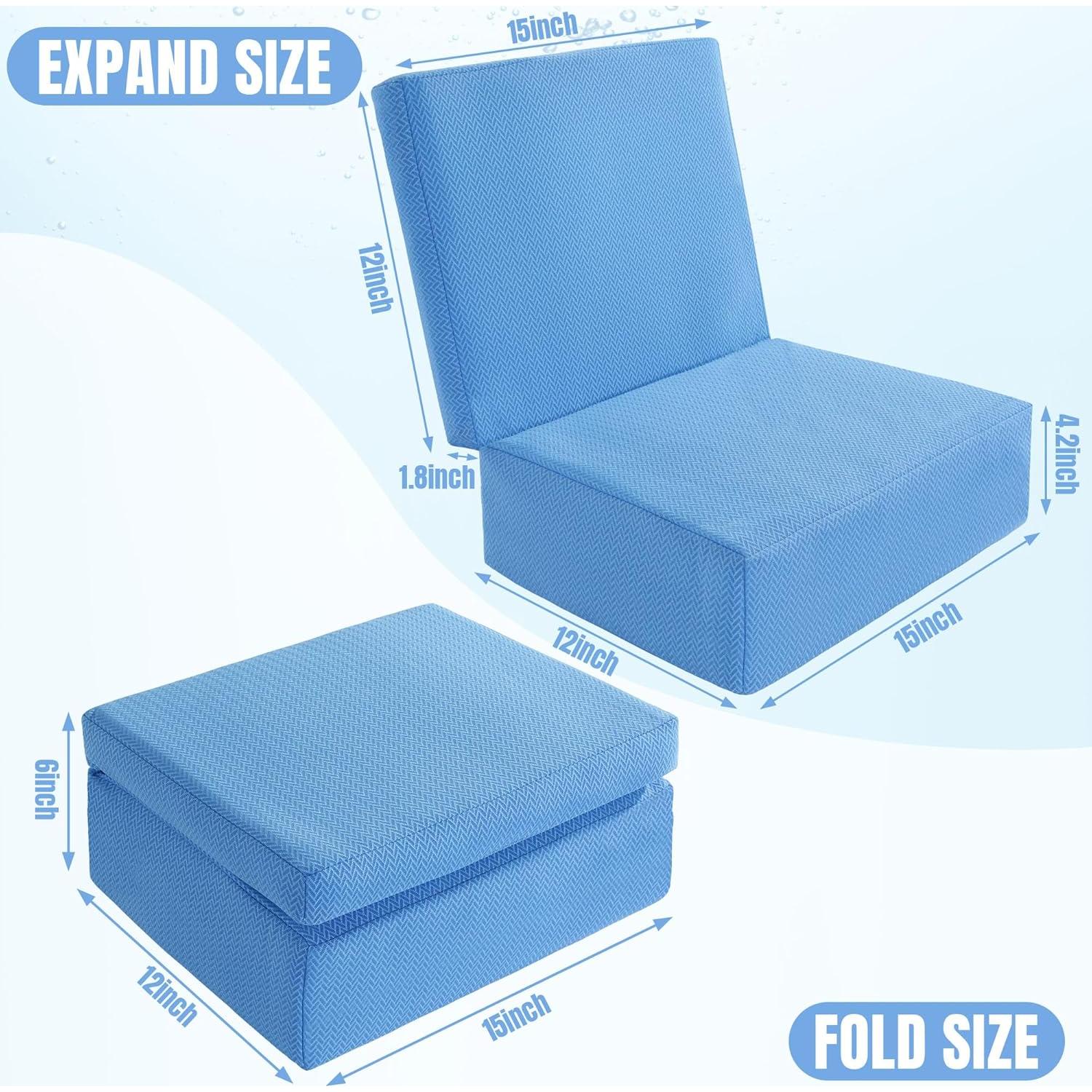 Asiento Elevador Plegable MABOZOO para Bañera Hidromasaje Azul