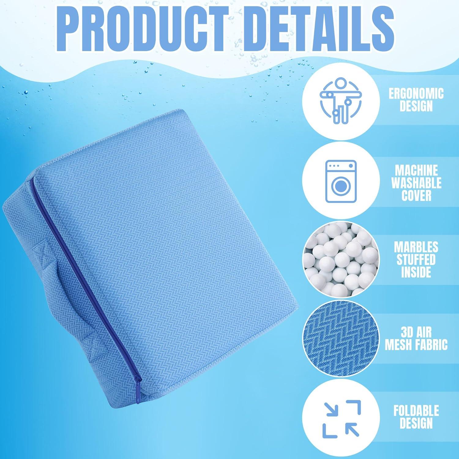 Asiento Elevador Plegable MABOZOO para Bañera Hidromasaje Azul