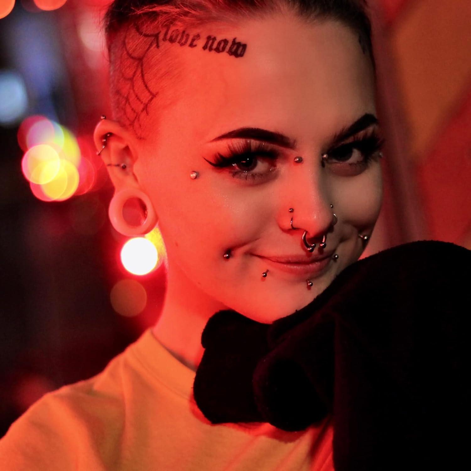 MJust 20 Pcs Tornillos Esfera Acero Inoxidable 18G 20G