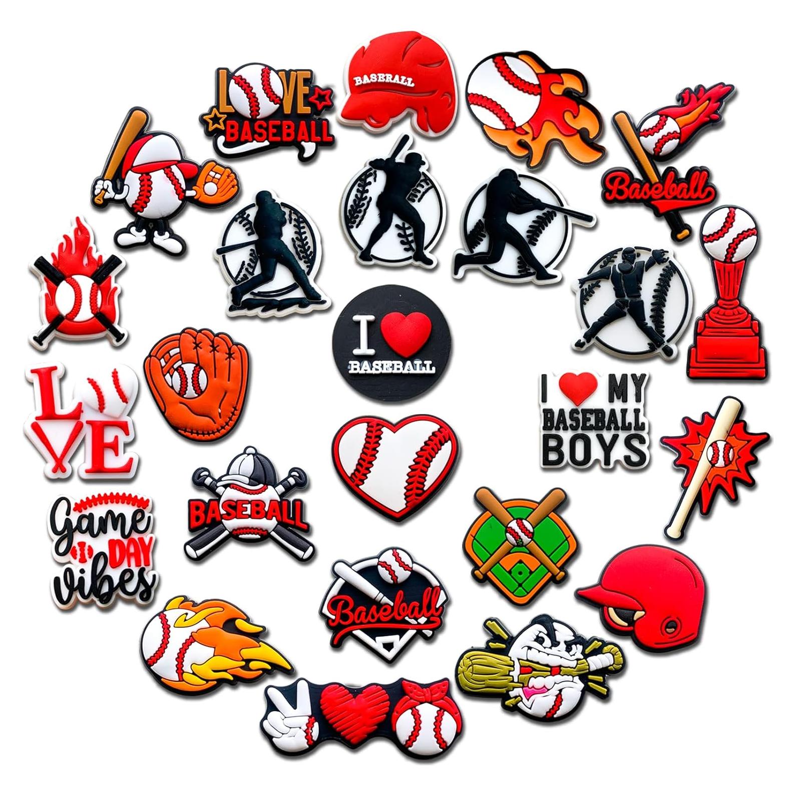 Encantos Decorativos para Zapatos de Pelota Deportiva - 25 Piezas